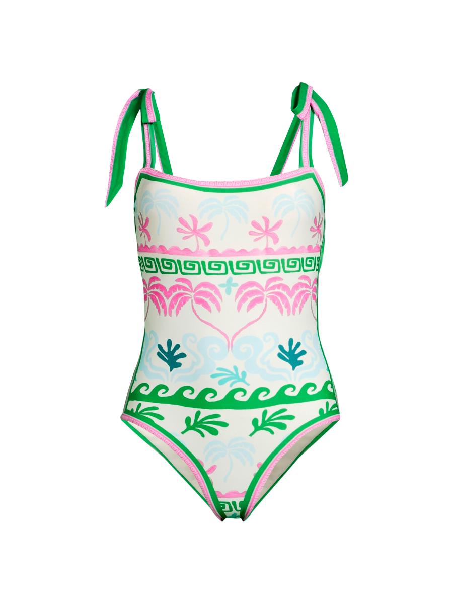 Beach Riot Shona Palm Tree One-Piece Swimsuit | Saks Fifth