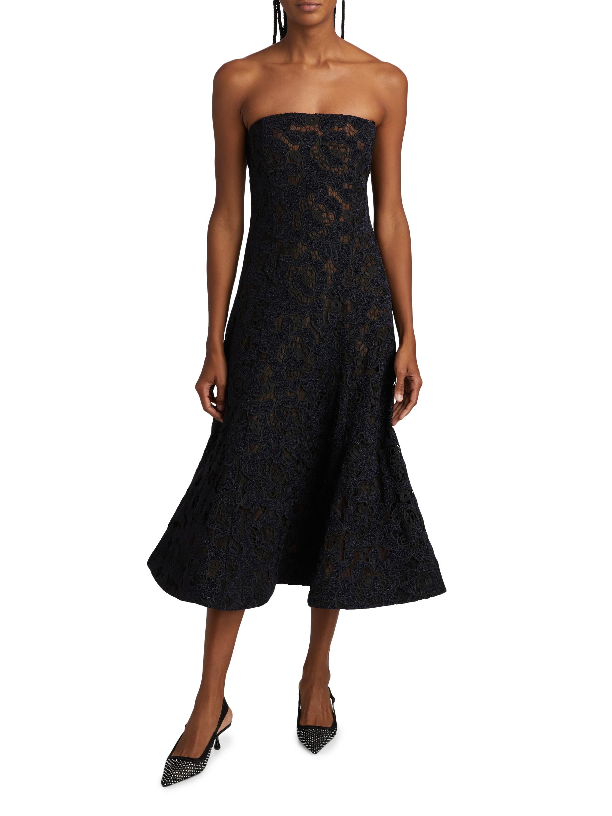 astr the label black midi dress ASTR the Label | Andrina Smocked Midi Dress in Black