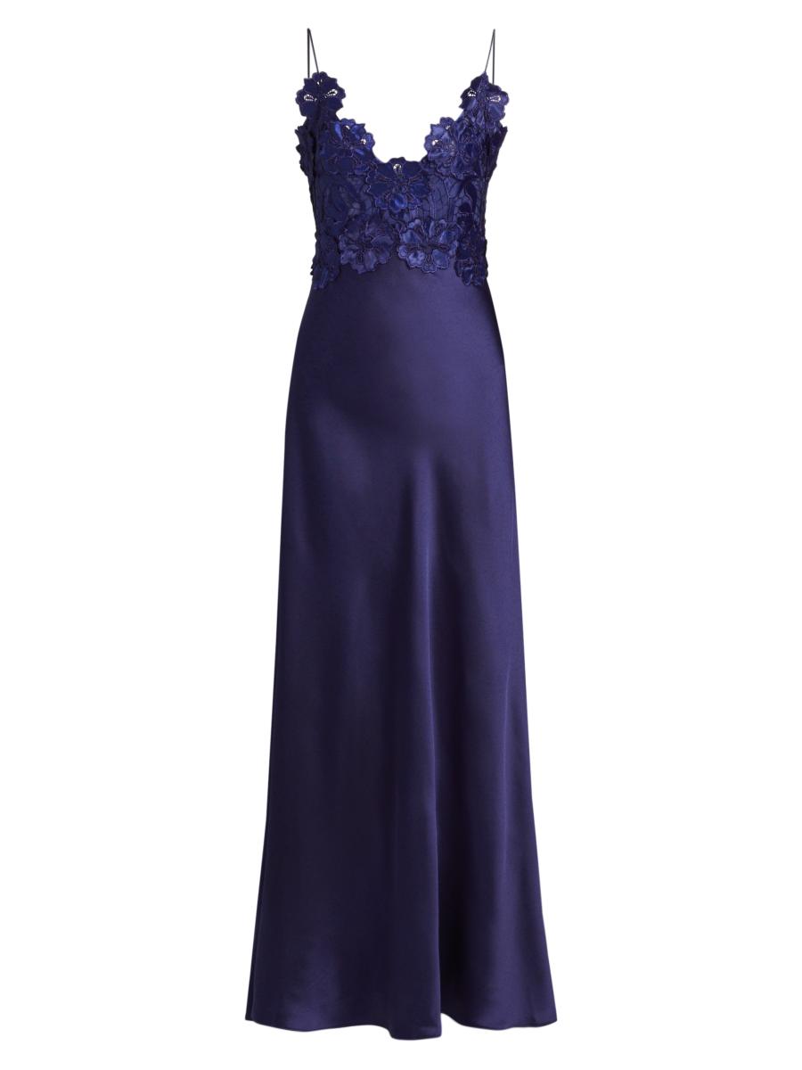 As It May Women's Luella Floral Lace Appliqué Gown In Purple