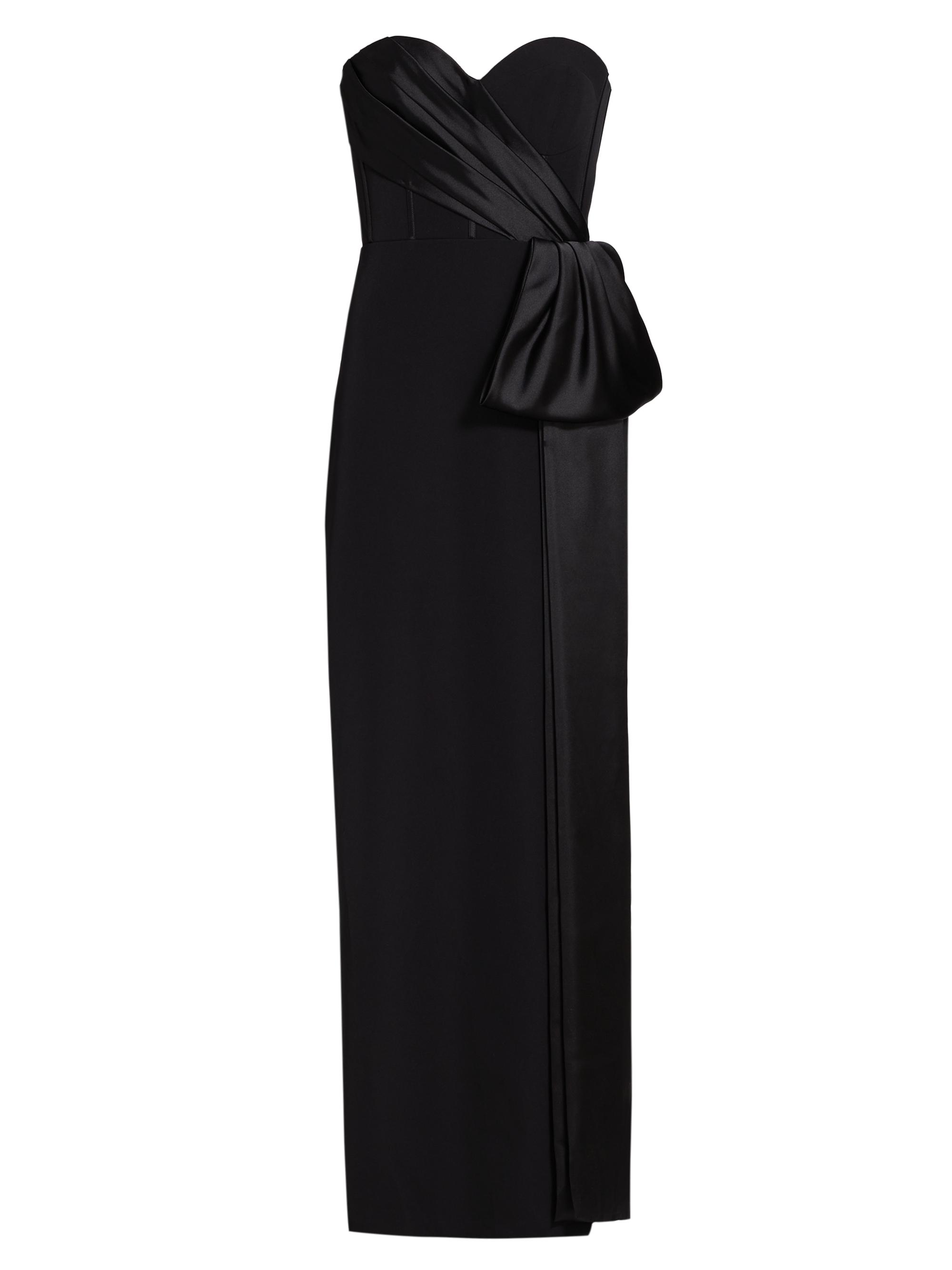 As It May Women's Angely Crepe Strapless Gown - Black