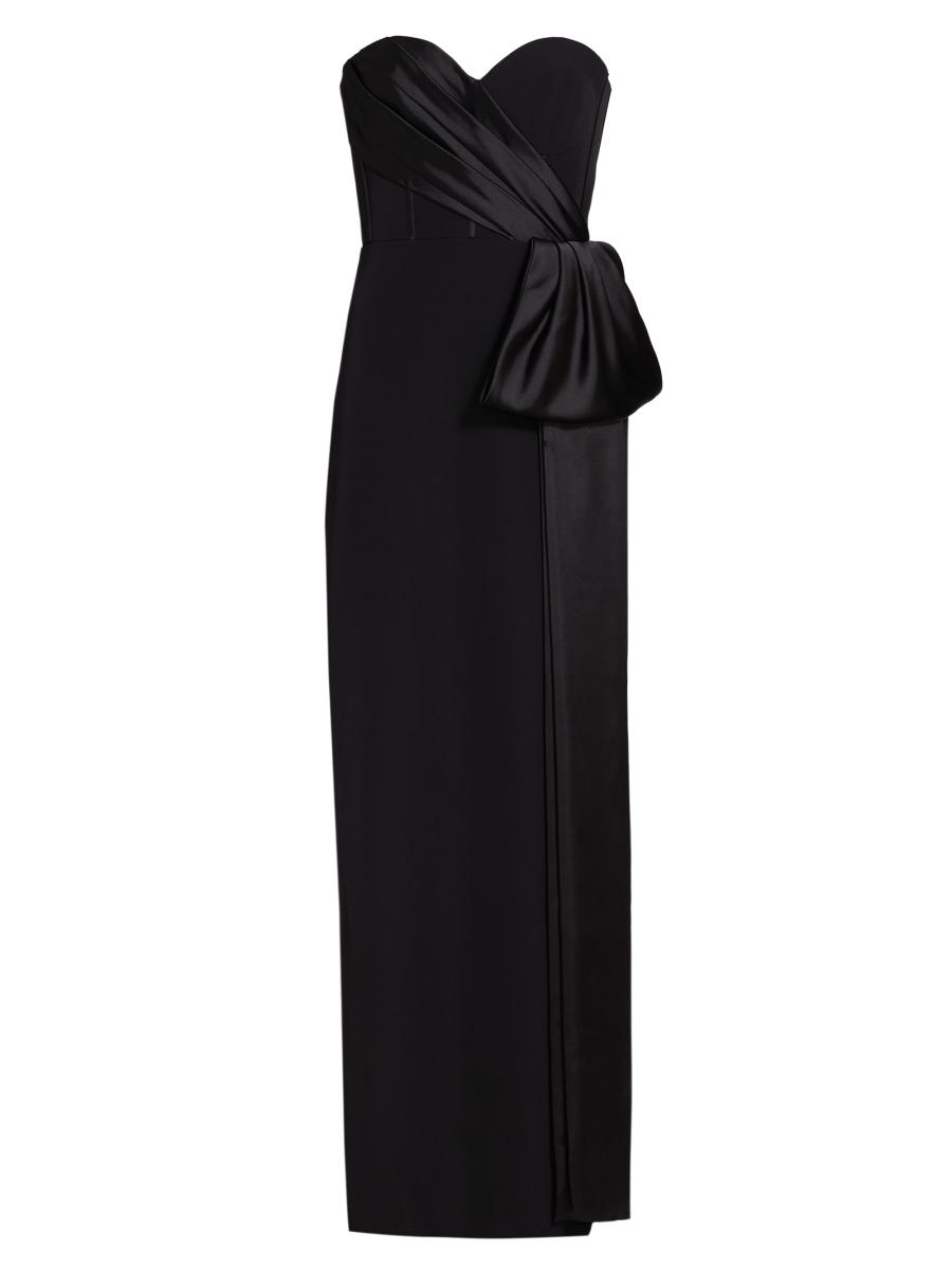As It May Women's Angely Crepe Strapless Gown In Black
