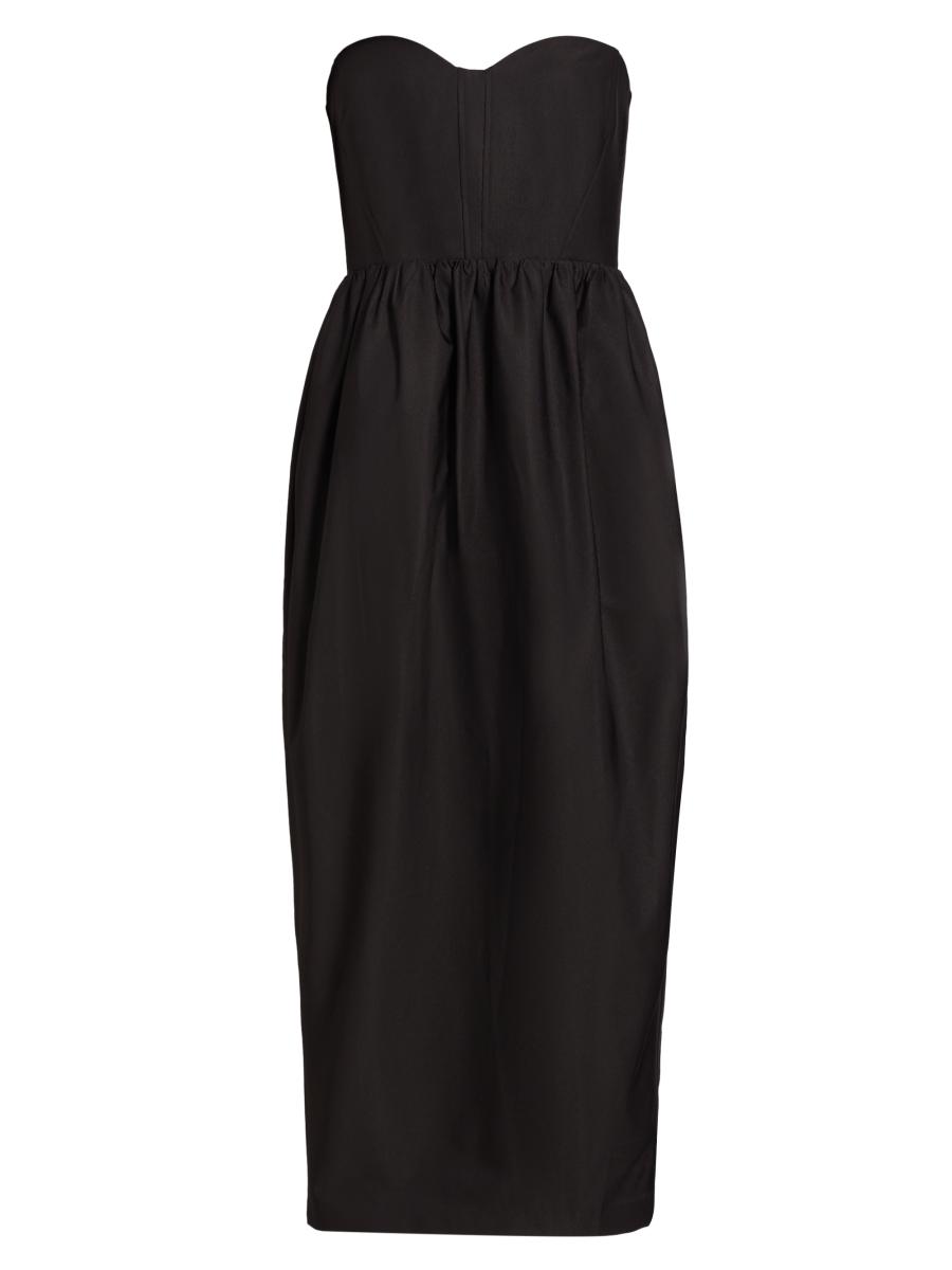 As It May Women's Denise Strapless Midi-dress In Black