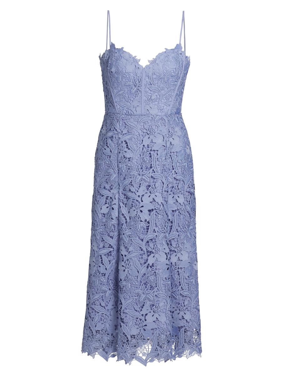 h and m light blue dress Ladies - Denim Flared-Skirt Denim - Size: XS Lined at top. Women's Blue/white patterned Smocked Strappy