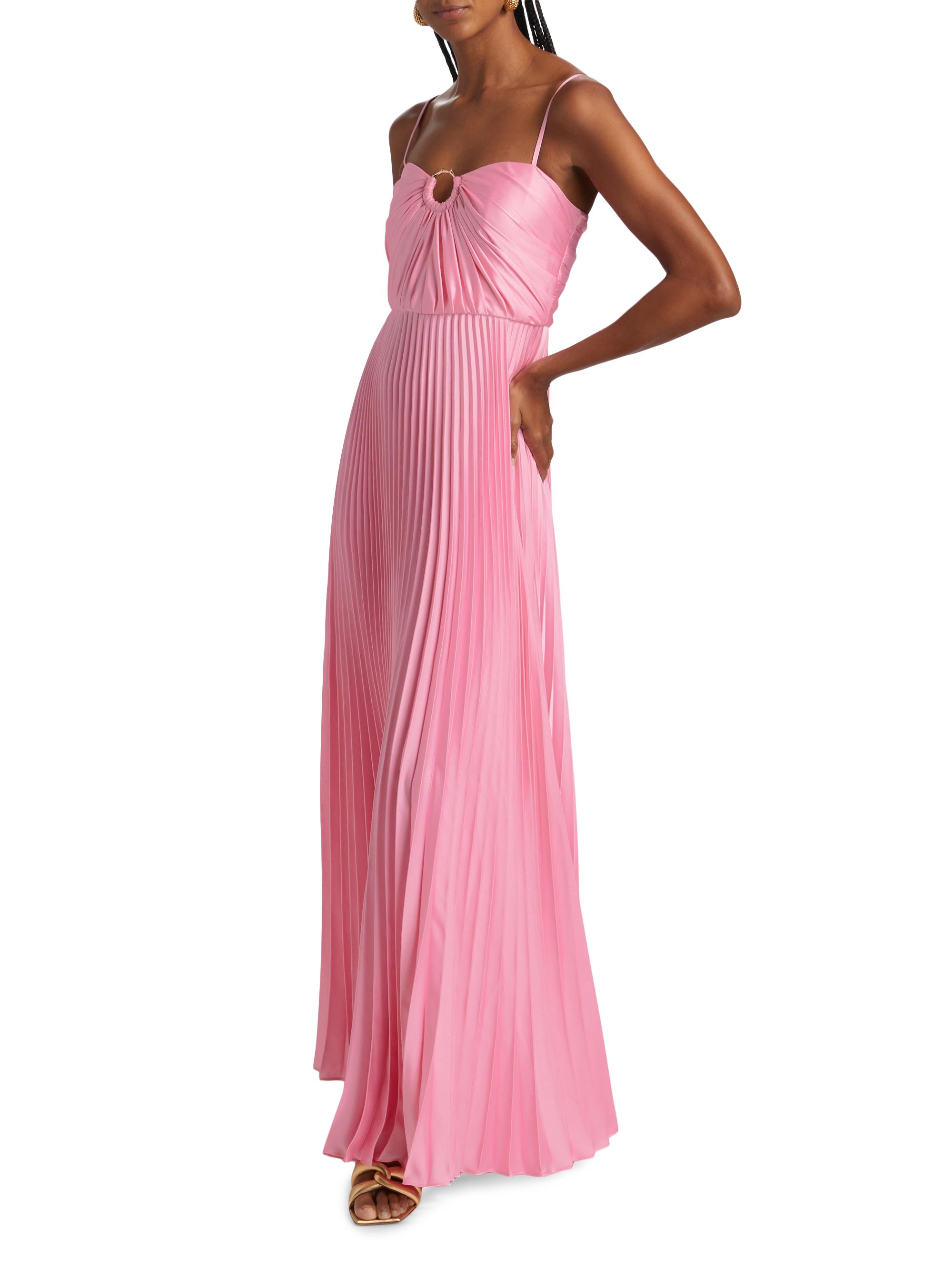 chinese dress ladies (Official) Lblc The Label / Vikki Pleated Maxi Dress / Vegan / Cruelty Free / Black / M main image 0