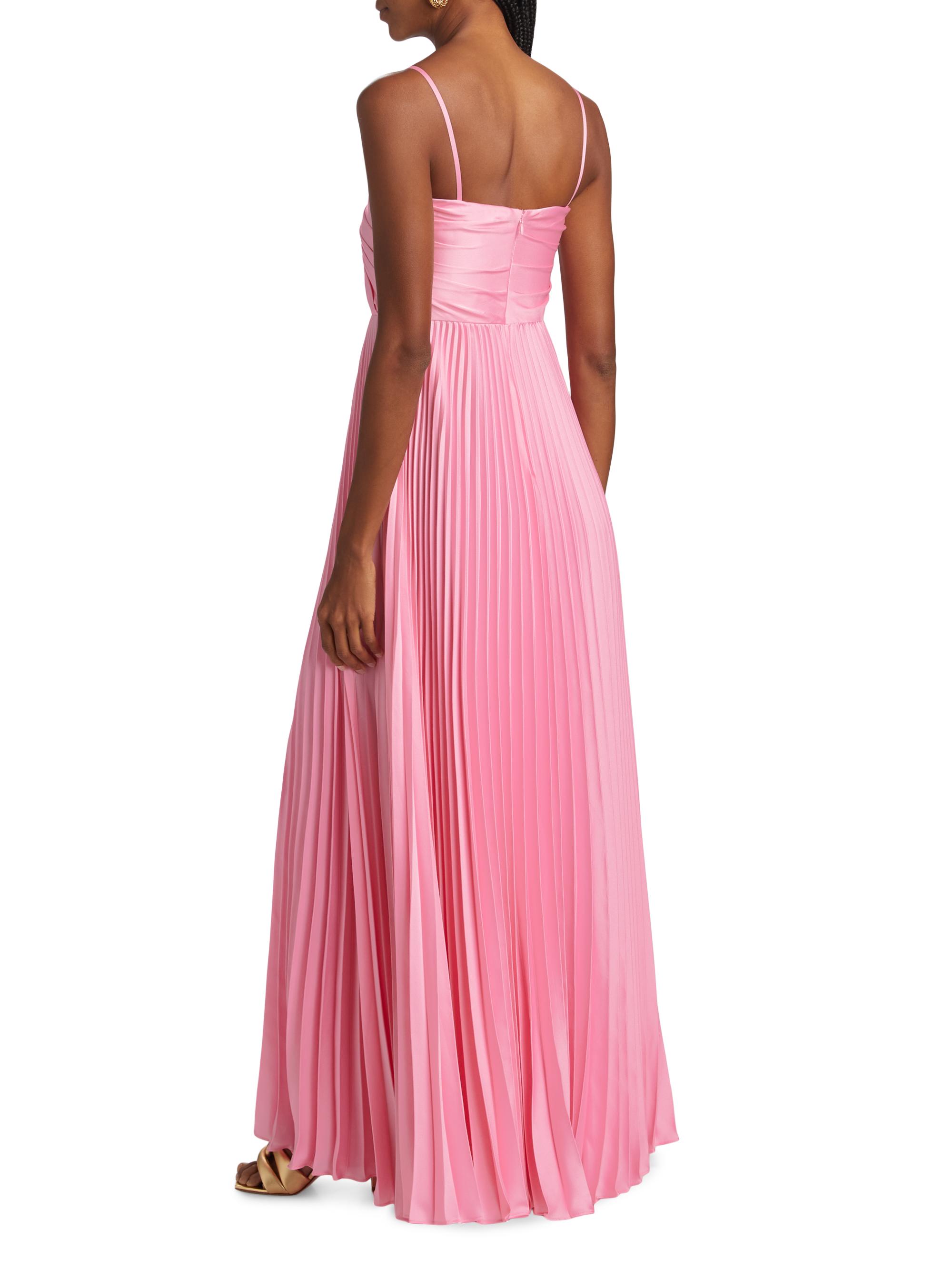 chinese dress ladies Lucienne Embellished Cut-Out Fishtail Maxi Dress in Peony Pink main image 0