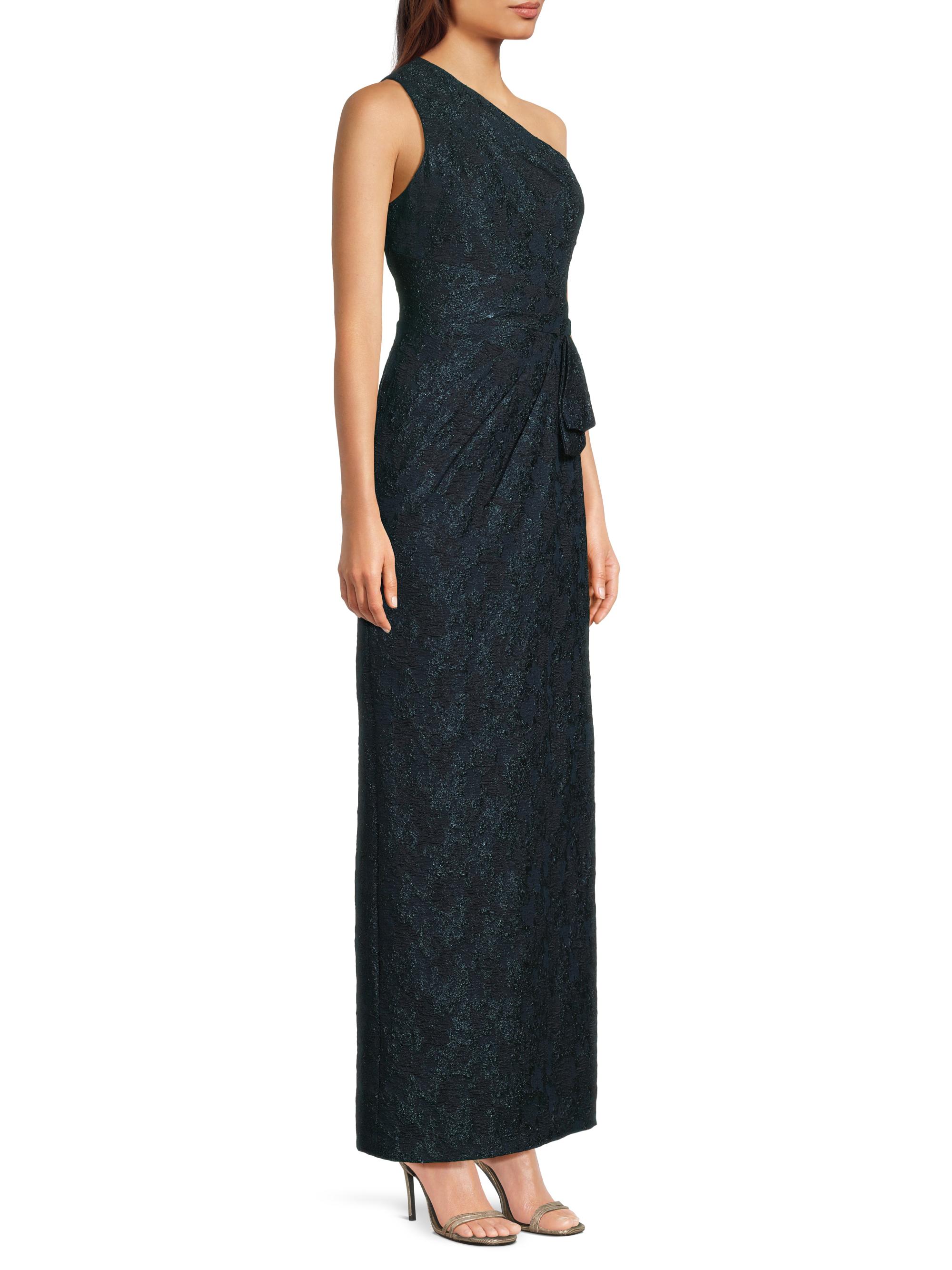 Aidan Mattox Textured Jacqaurd Column Gown | Saks Fifth Avenue