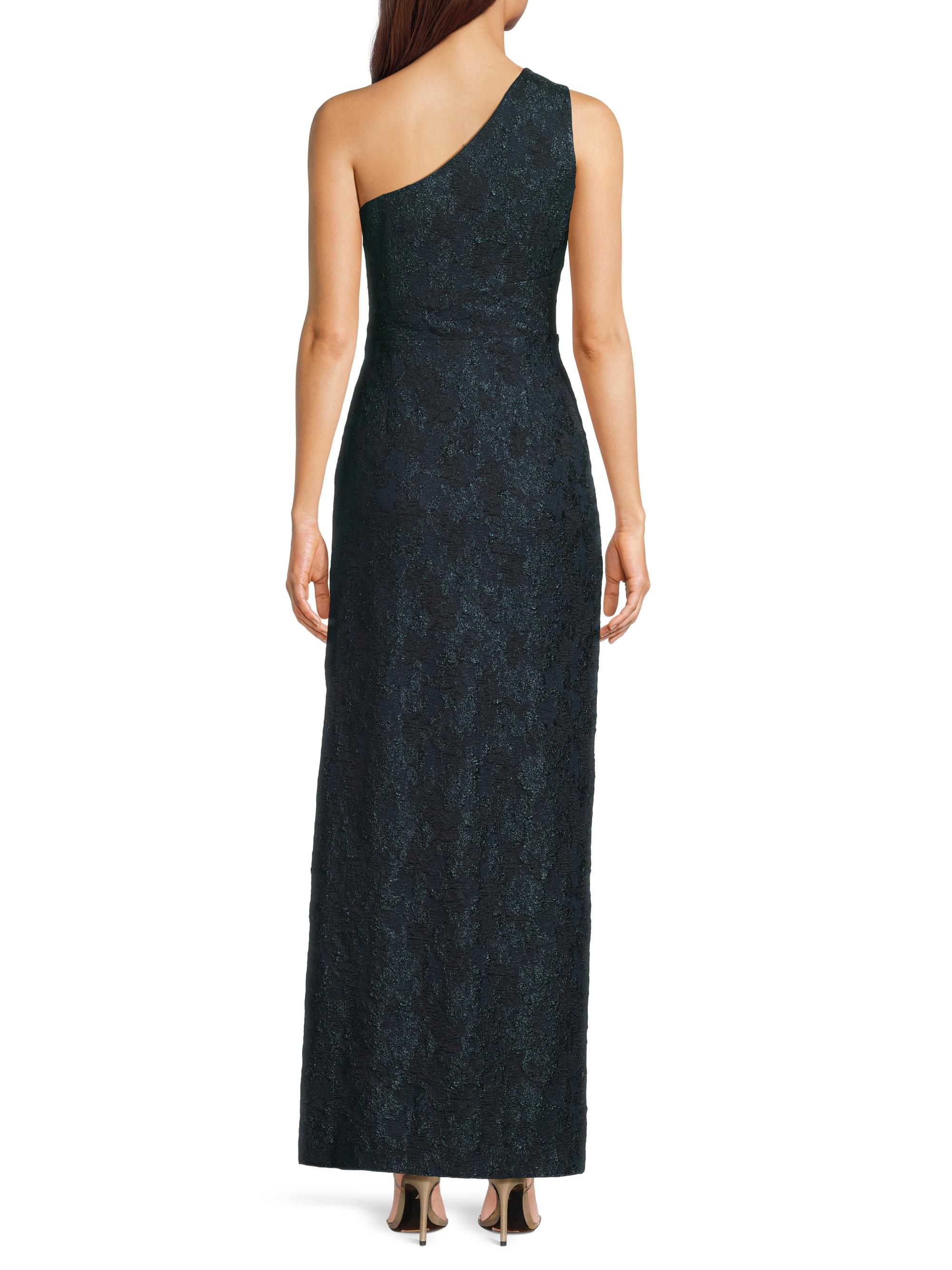 シャム Aidan Mattox Textured Jacqaurd Column Gown | Saks Fifth Avenue