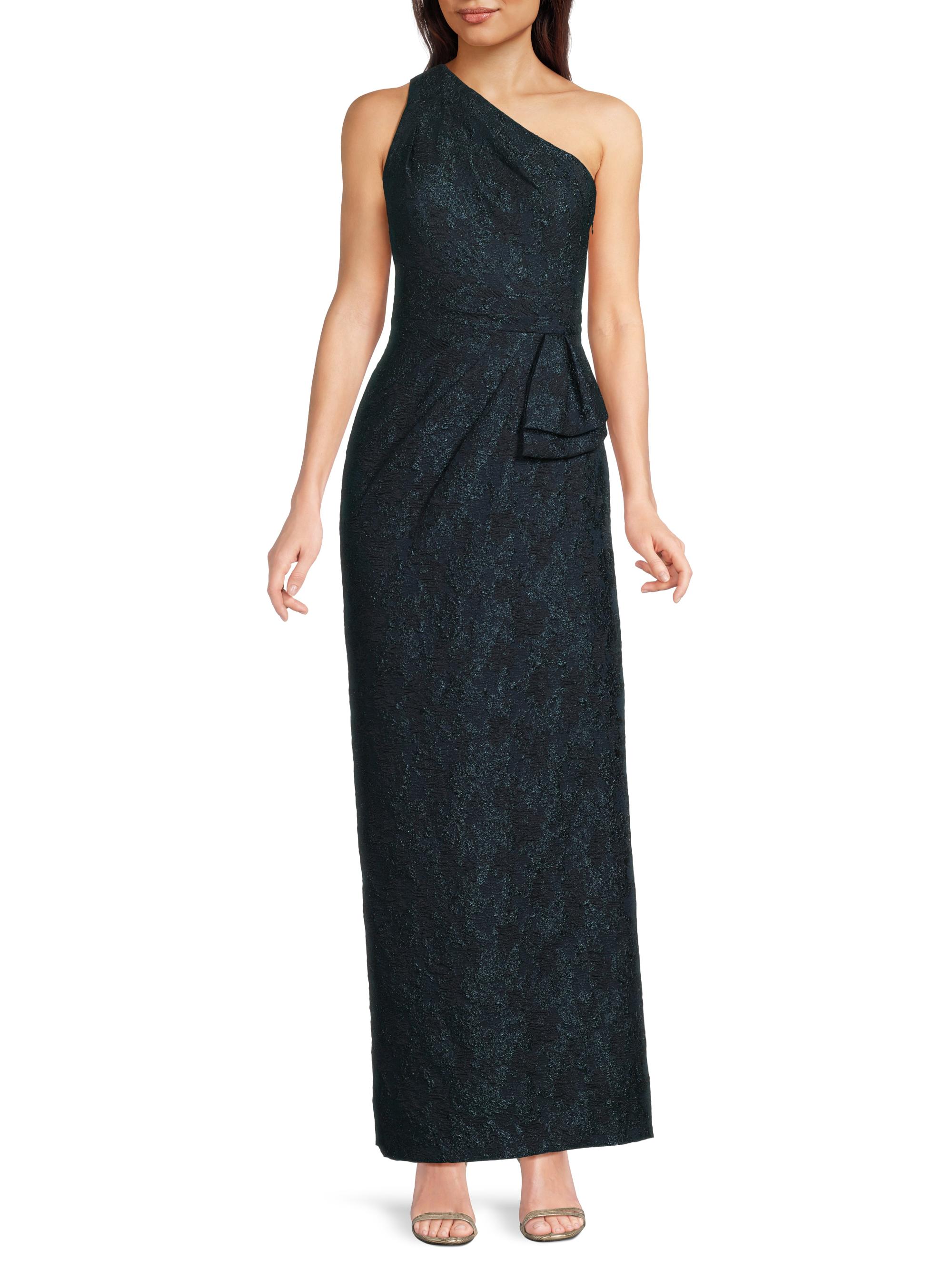 Aidan Mattox Textured Jacqaurd Column Gown | Saks Fifth Avenue