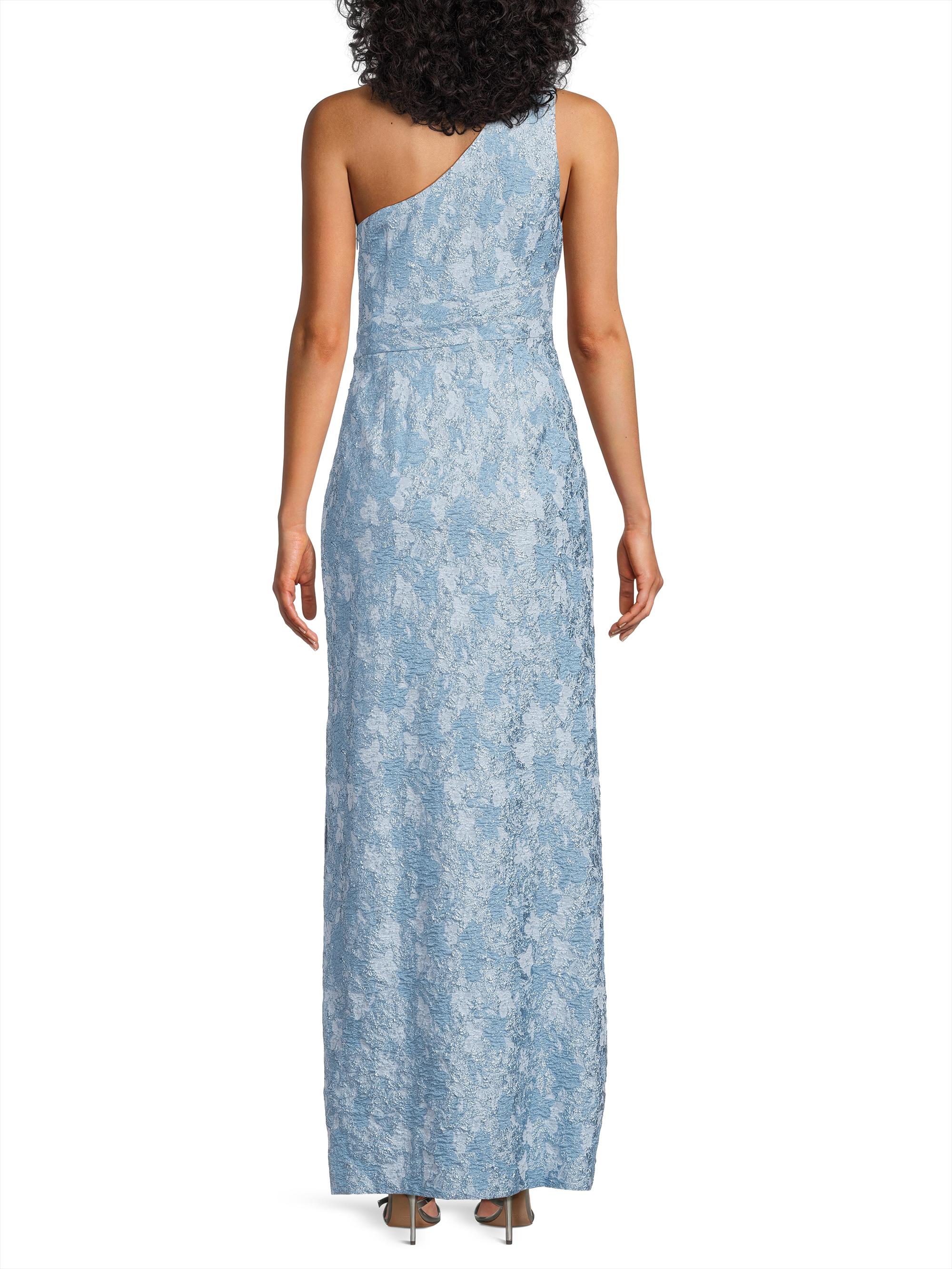 Aidan Mattox Textured Jacqaurd Column Gown | Saks Fifth Avenue