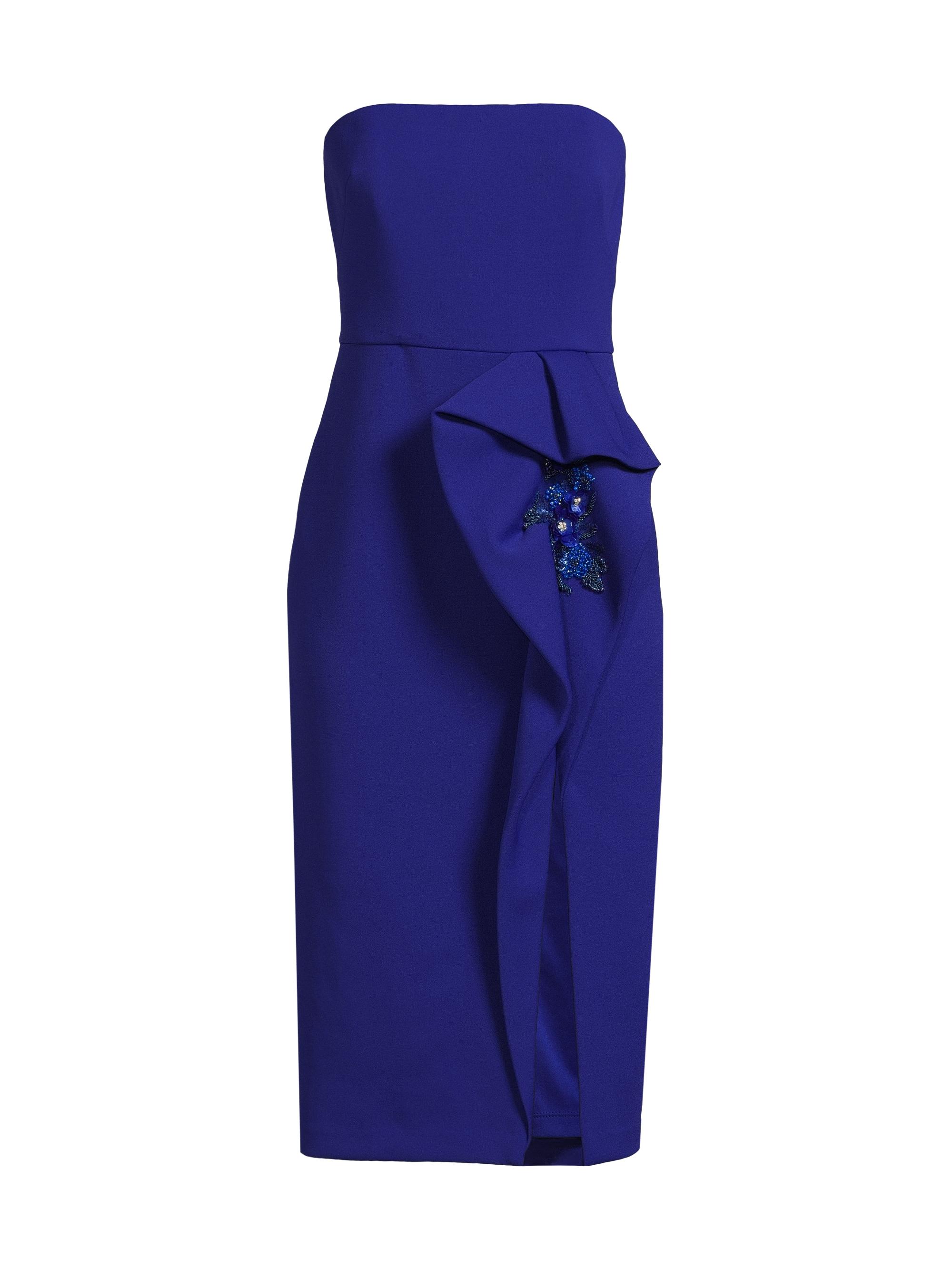 Aidan Mattox Draped Mikado Sheath Dress | Saks Fifth Avenue