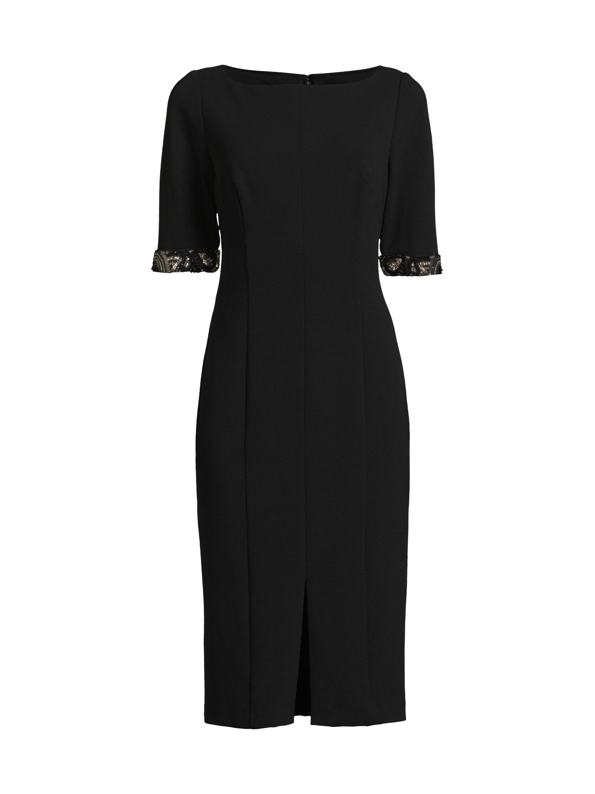 Aidan Mattox Women's Stretch Crêpe Embellished Cocktail Dress - Black