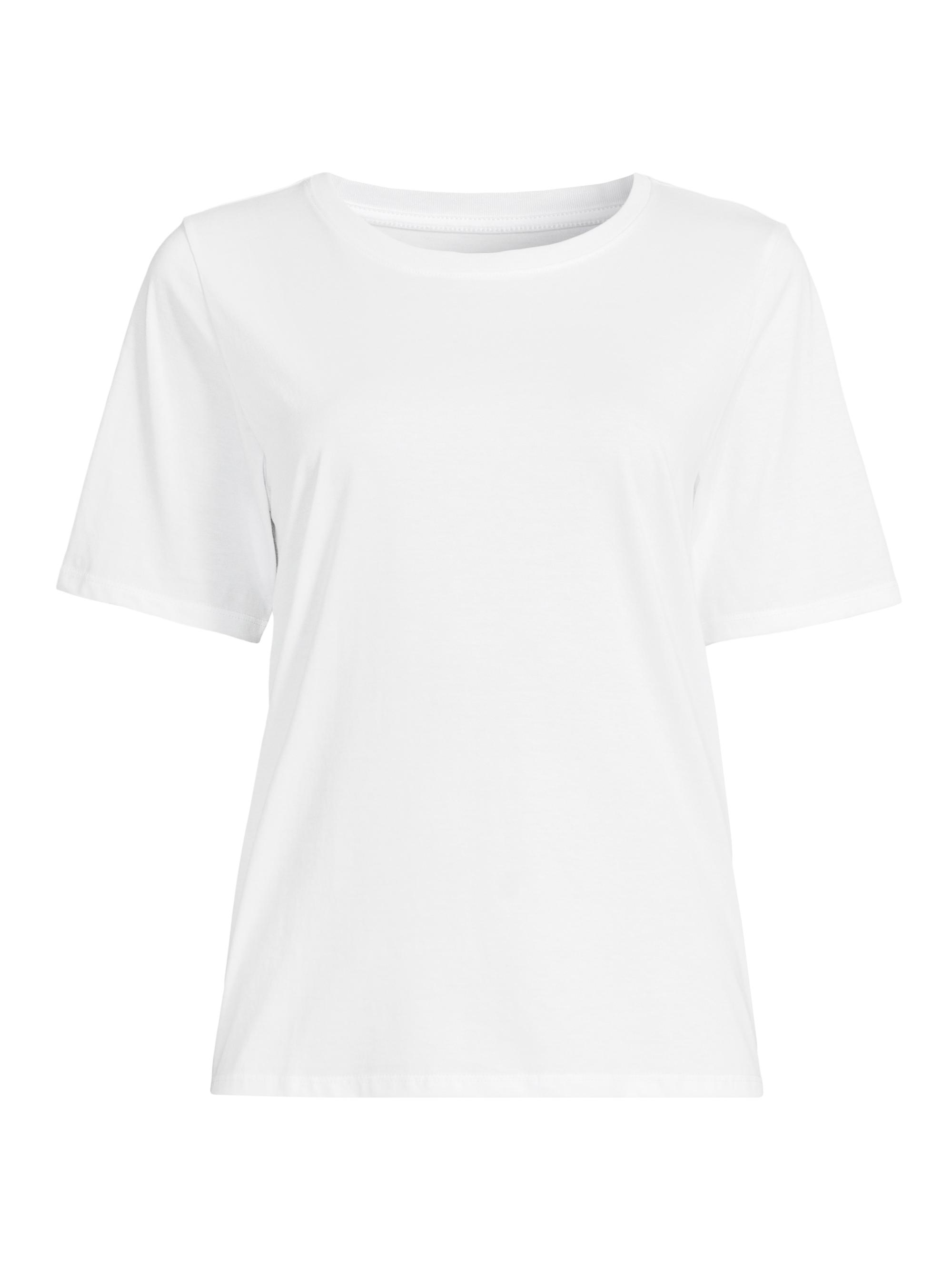 Eileen Fisher Women's Round Neck Cotton T-Shirt - White