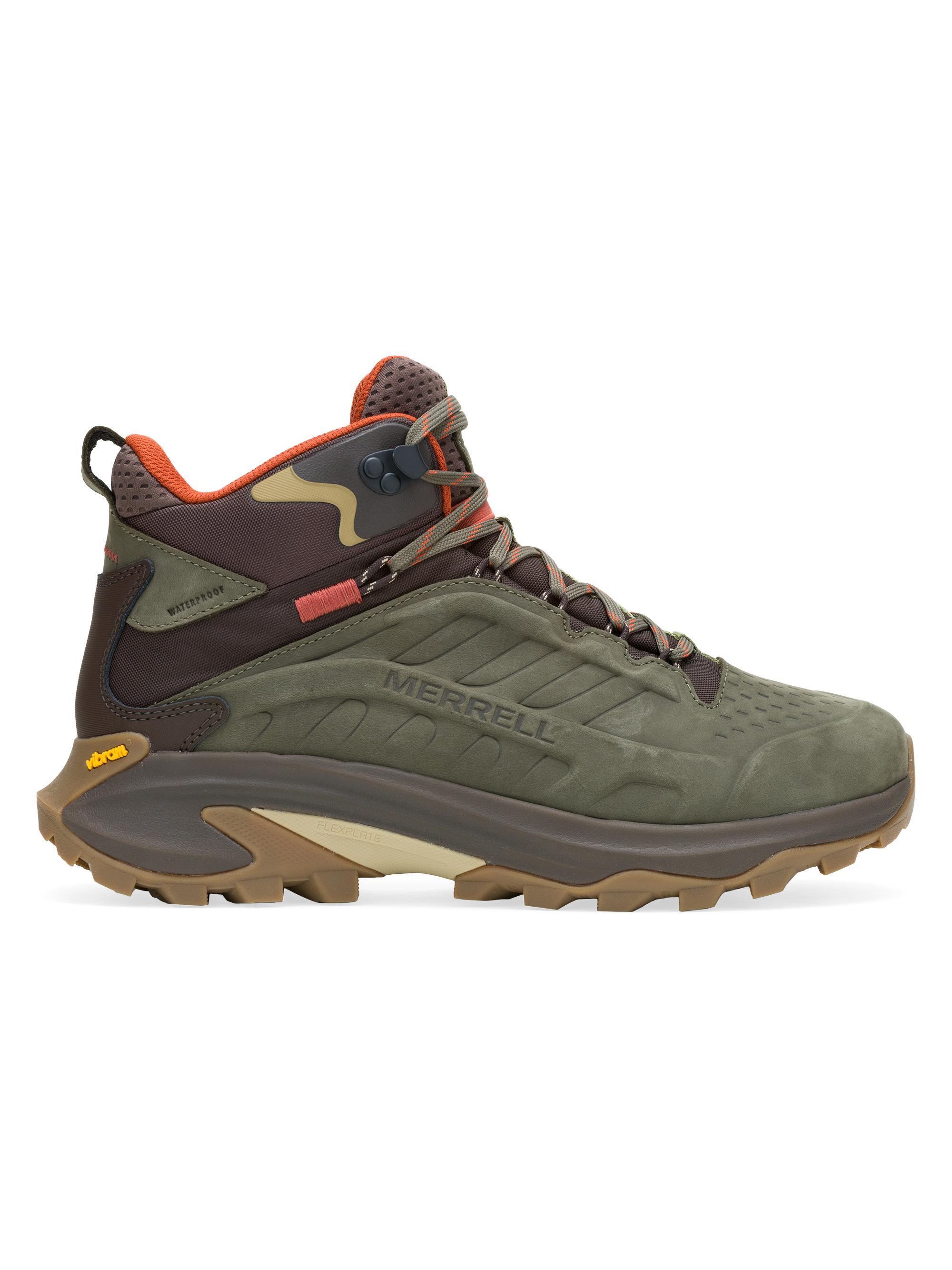 Merrell Men's Moab Speed Leather Hiking Boots - Olive