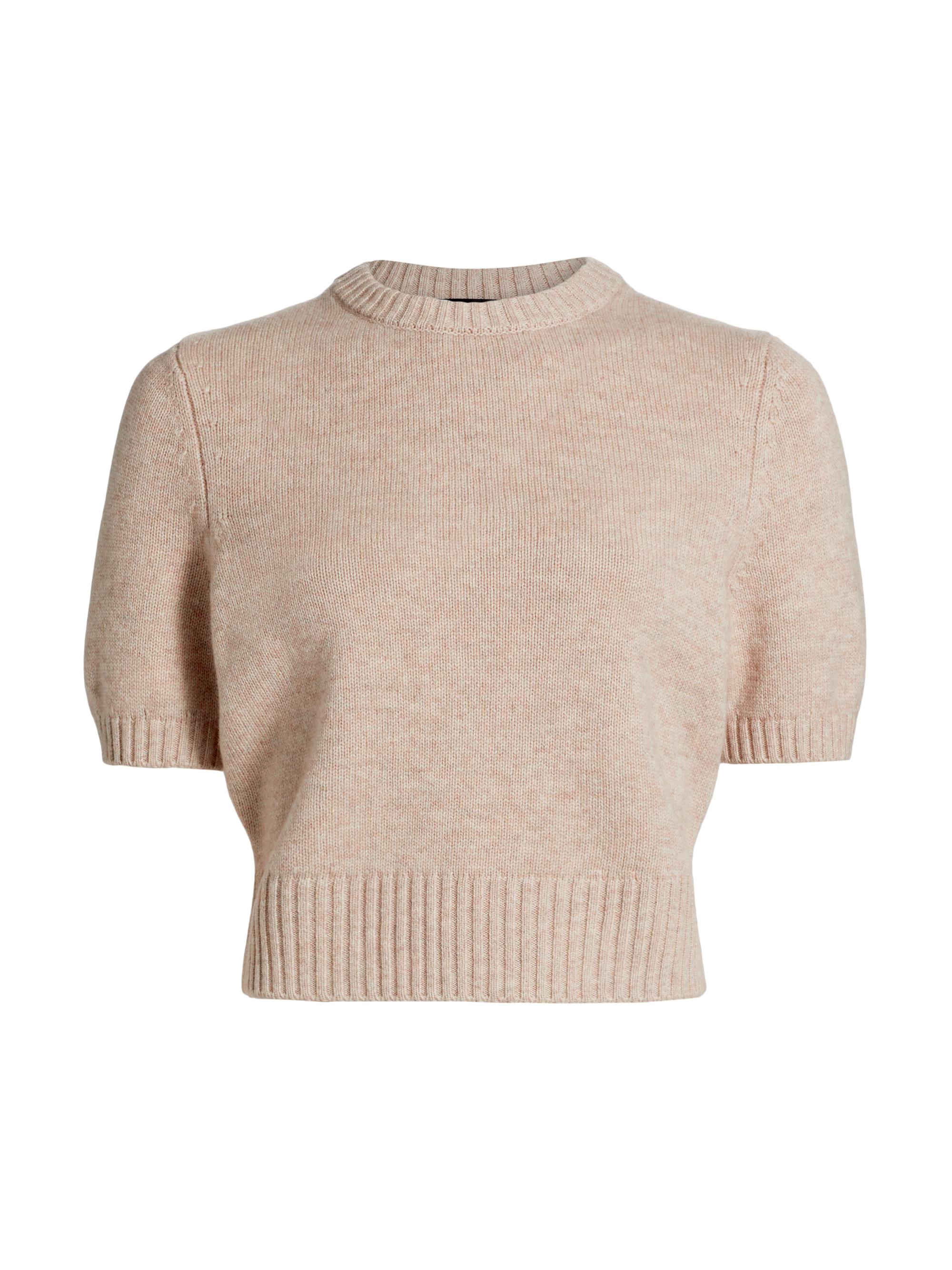 Toccin Elsie Wool-Cashmere Short-Sleeve Sweater | Saks Fifth Avenue