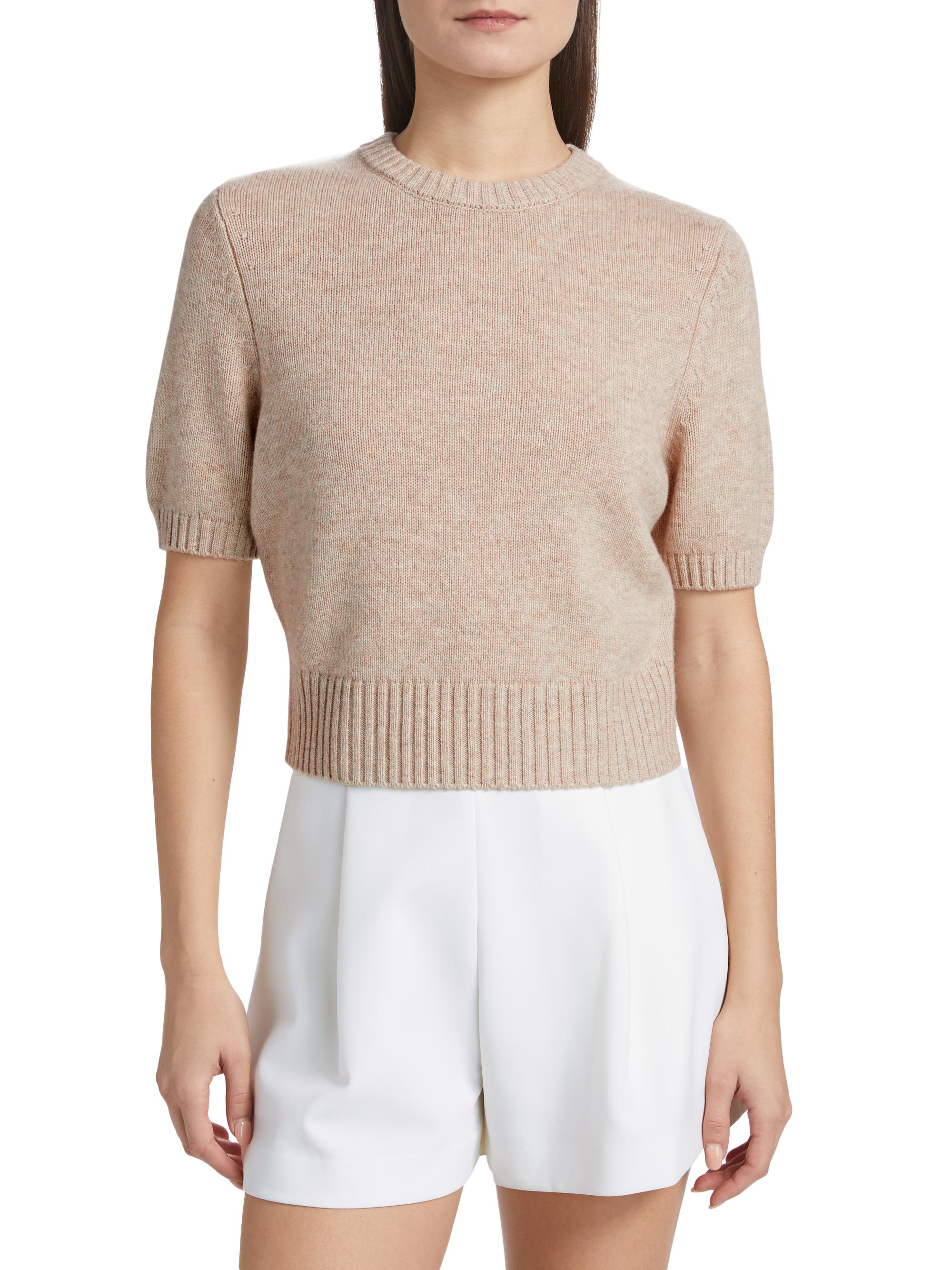 Toccin Elsie Wool-Cashmere Short-Sleeve Sweater | Saks Fifth Avenue