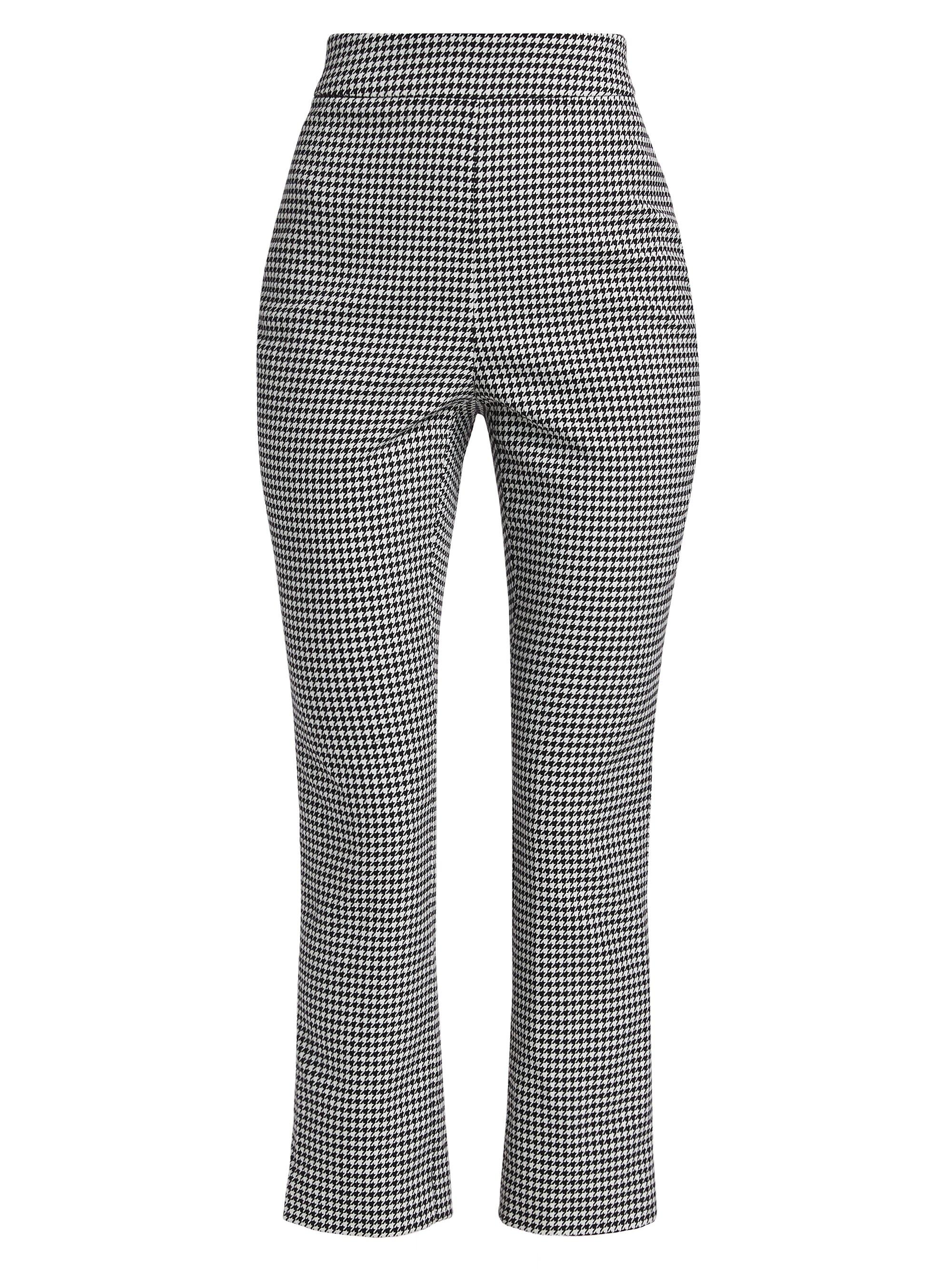 Toccin Women's Claire Houndstooth Crop Pants - Jet