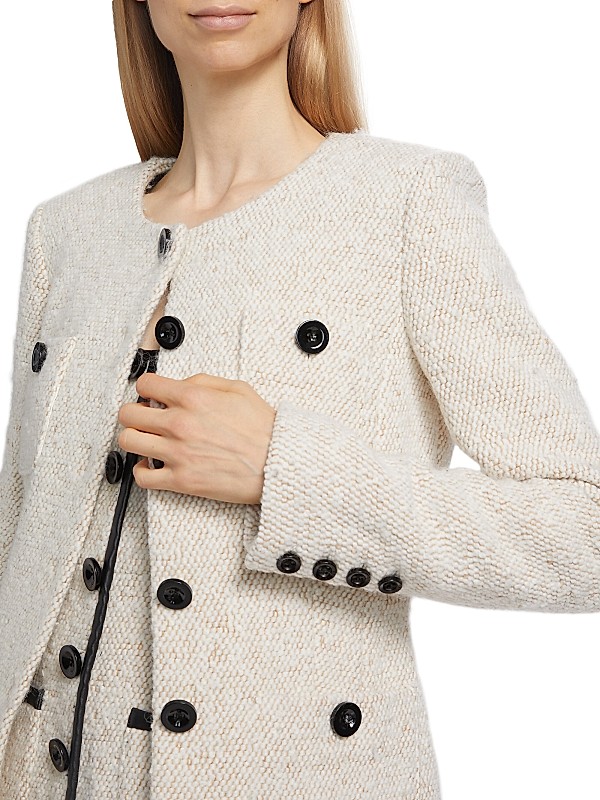 Shop Toccin Lea Tweed Single-Breasted Jacket | Saks Fifth Avenue Shop Toccin Lea Tweed Single-Breasted Jacket | Saks Fifth Avenue