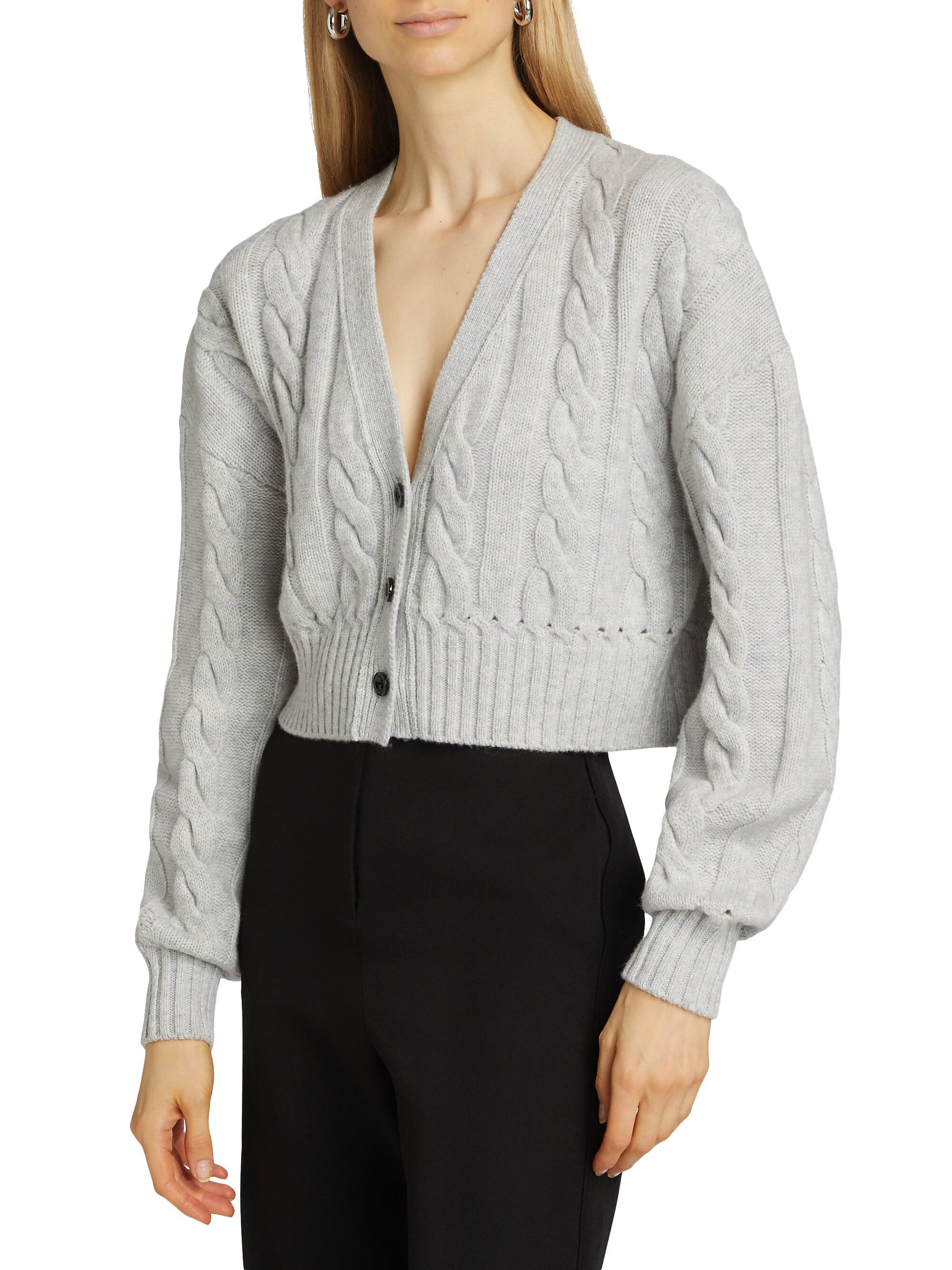 Toccin Lucie Wool-Cashmere Cable-Knit Cardigan | Saks Fifth Avenue