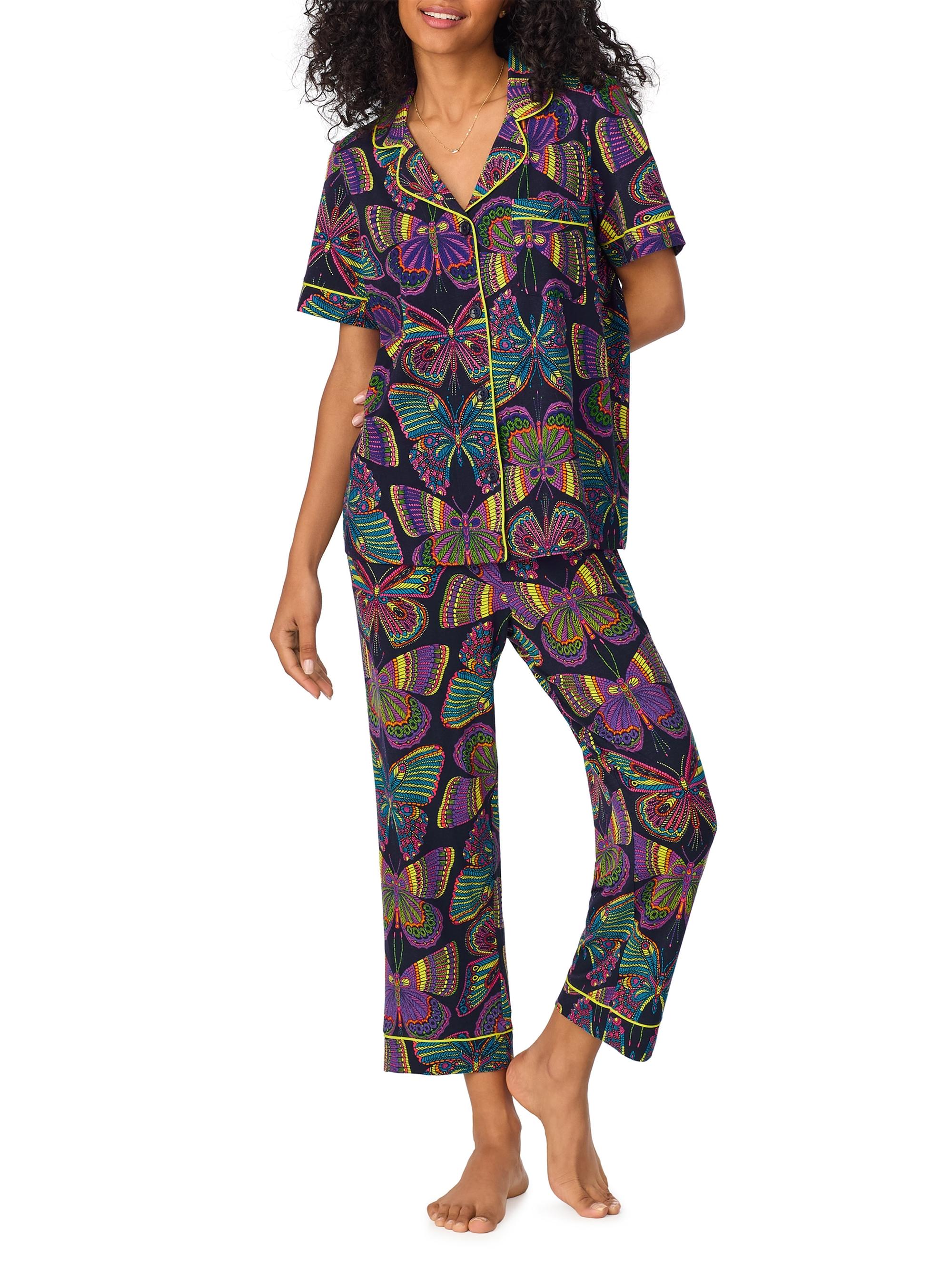 BedHead Pajamas Women's Butterfly Cropped Pajamas - Butterfly