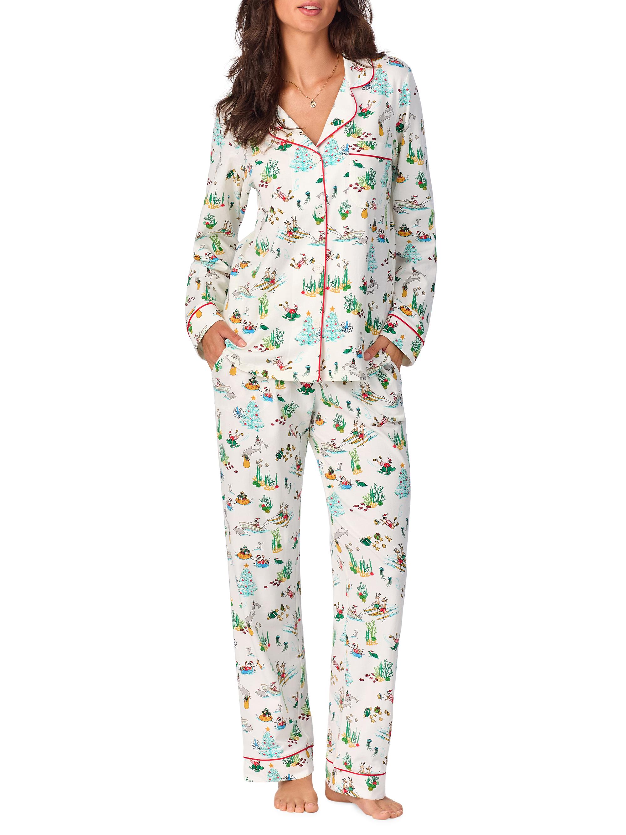 BedHead Pajamas Women's Printed Long Pajamas - Tis The Season