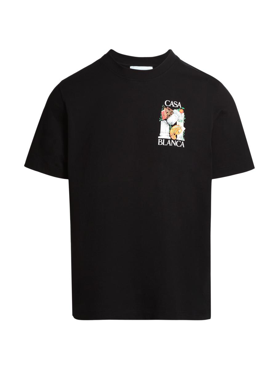 Casablanca L'Artiste Printed Crewneck T-Shirt | Saks Fifth