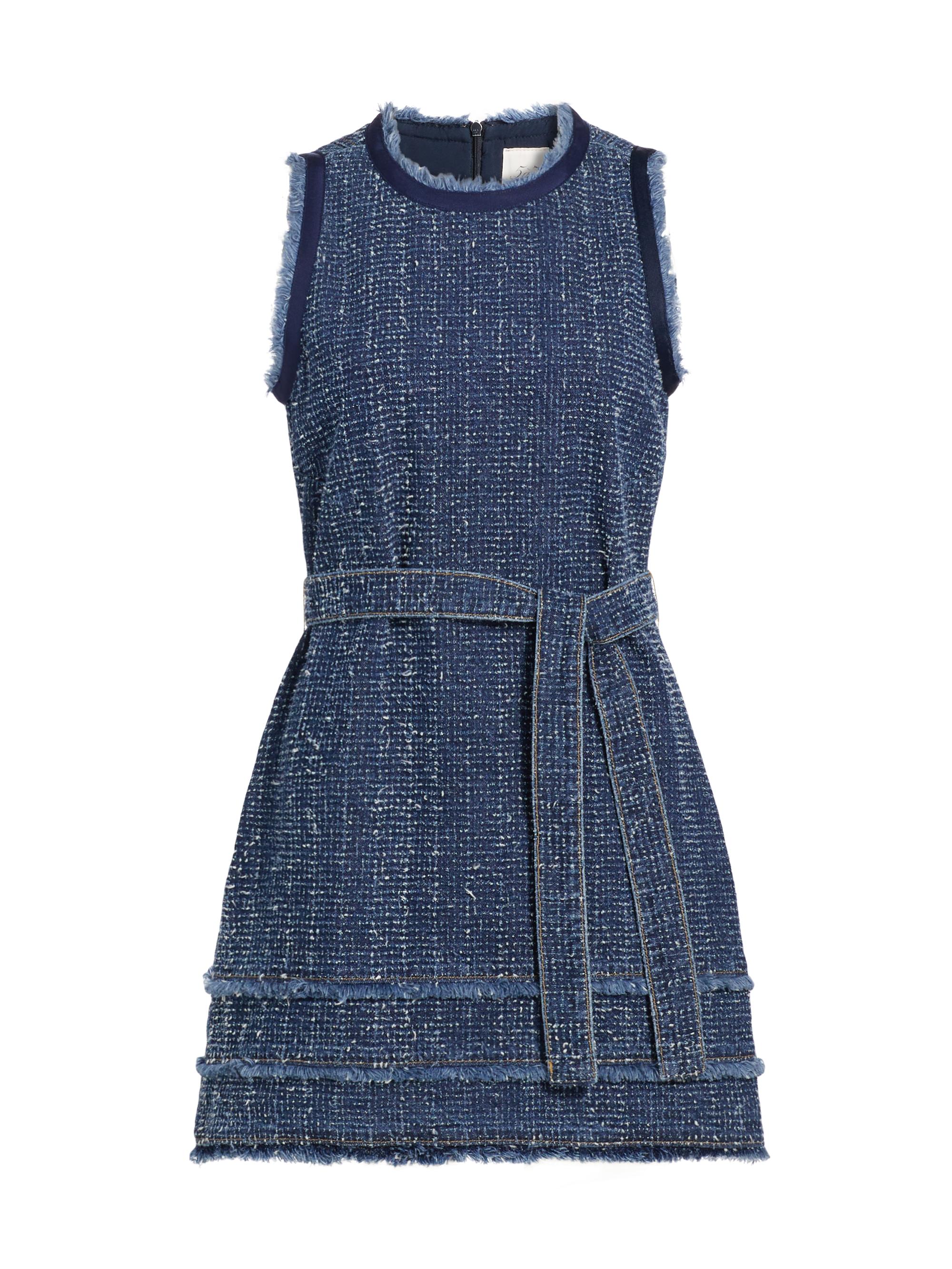 Cinq à Sept Women's Denim Bouclé Minidress - Indigo