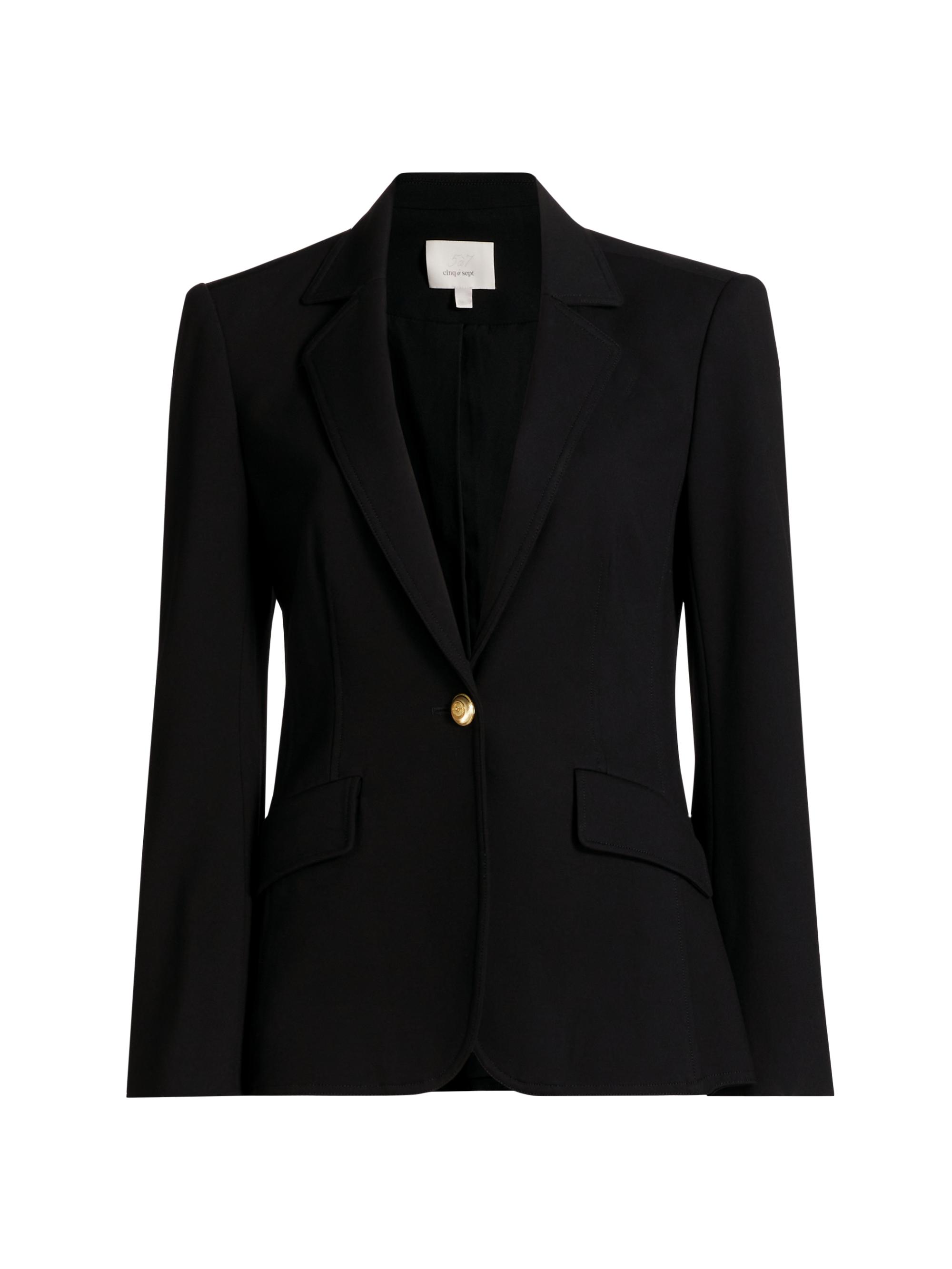 Cinq à Sept Danicka Zipper Trim Blazer | Saks Fifth Avenue
