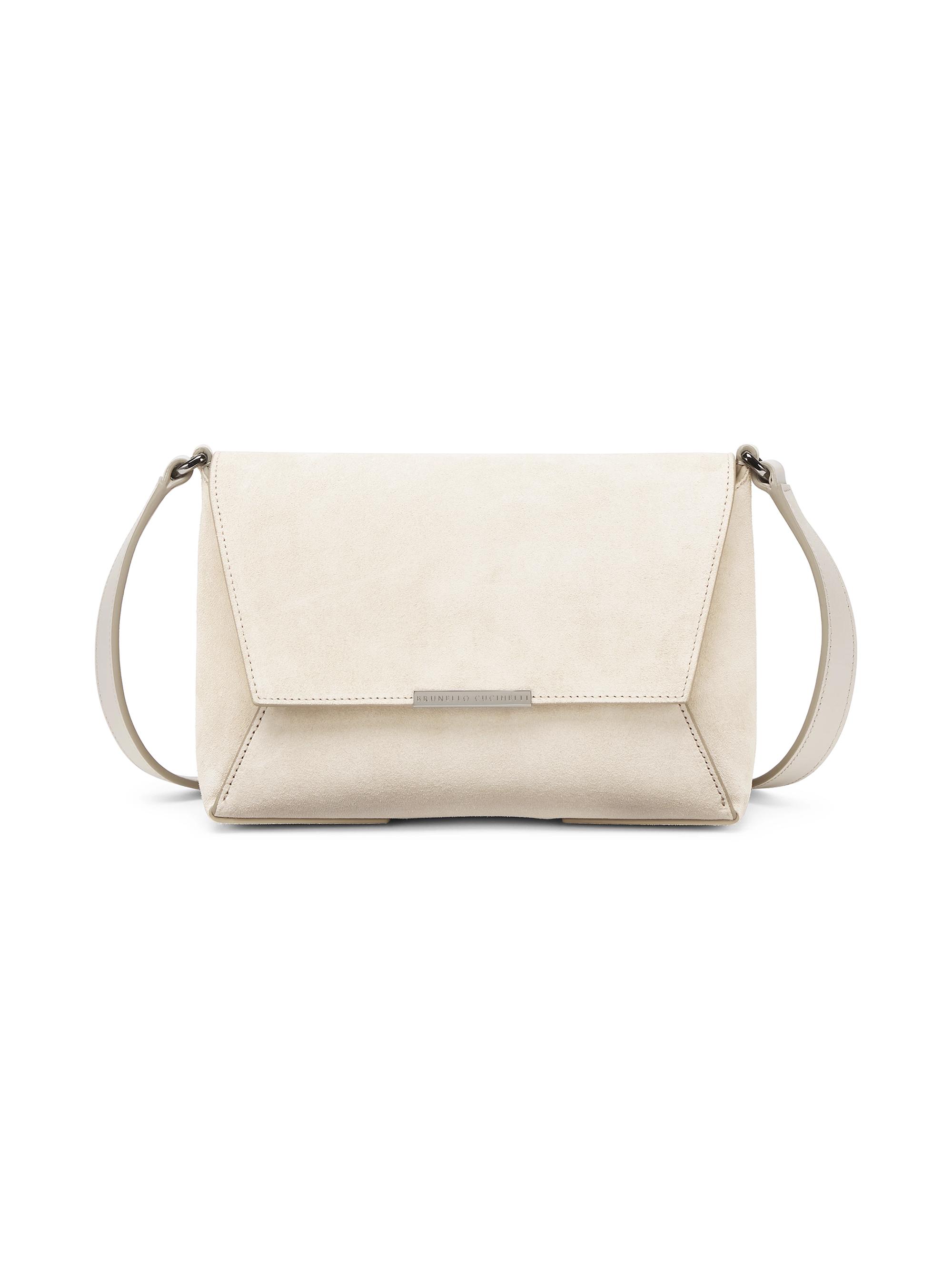 Brunello Cucinelli Women's Sueded Calfskin Envelope Bag with Monili -