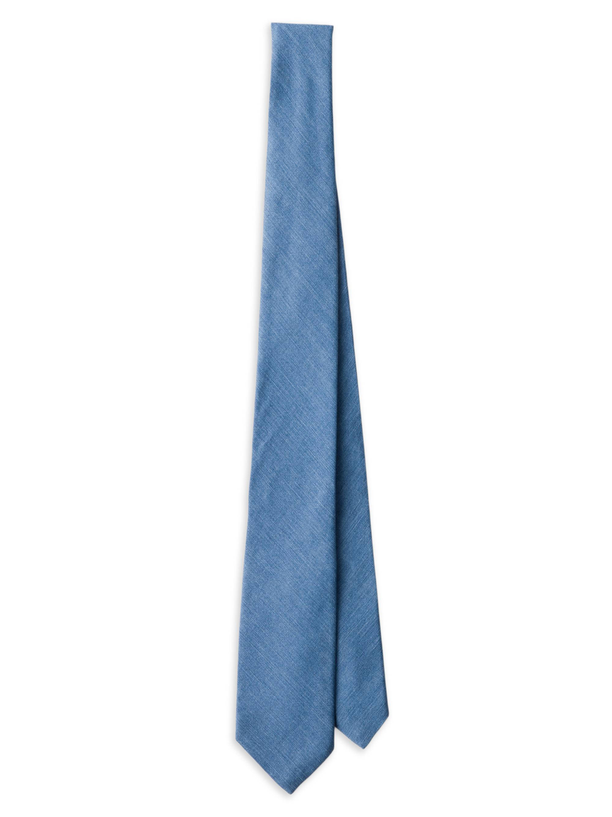 Prada Men's Cotton Tie - Blue