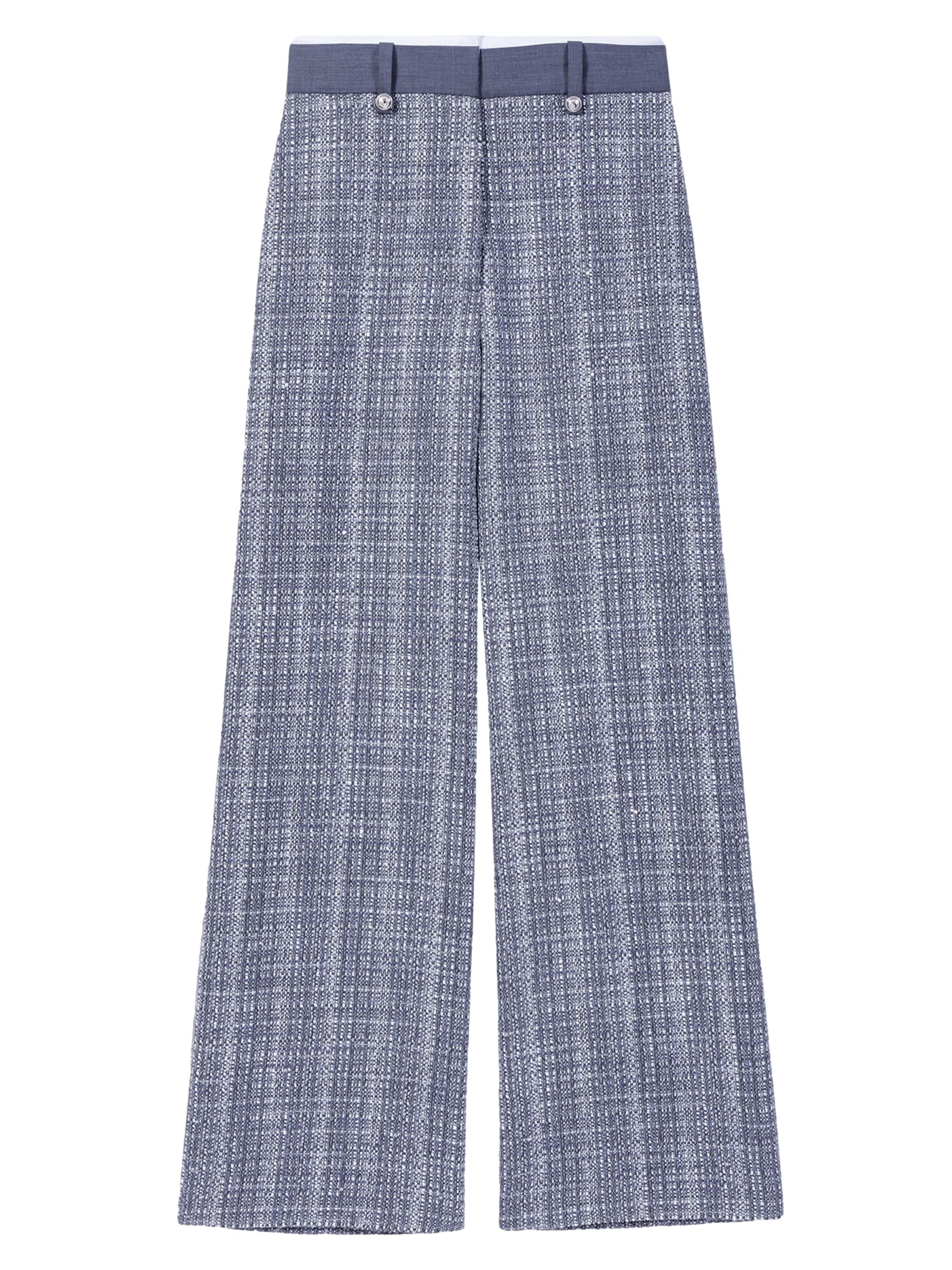 Maje Women's Tweed Trousers - Grey