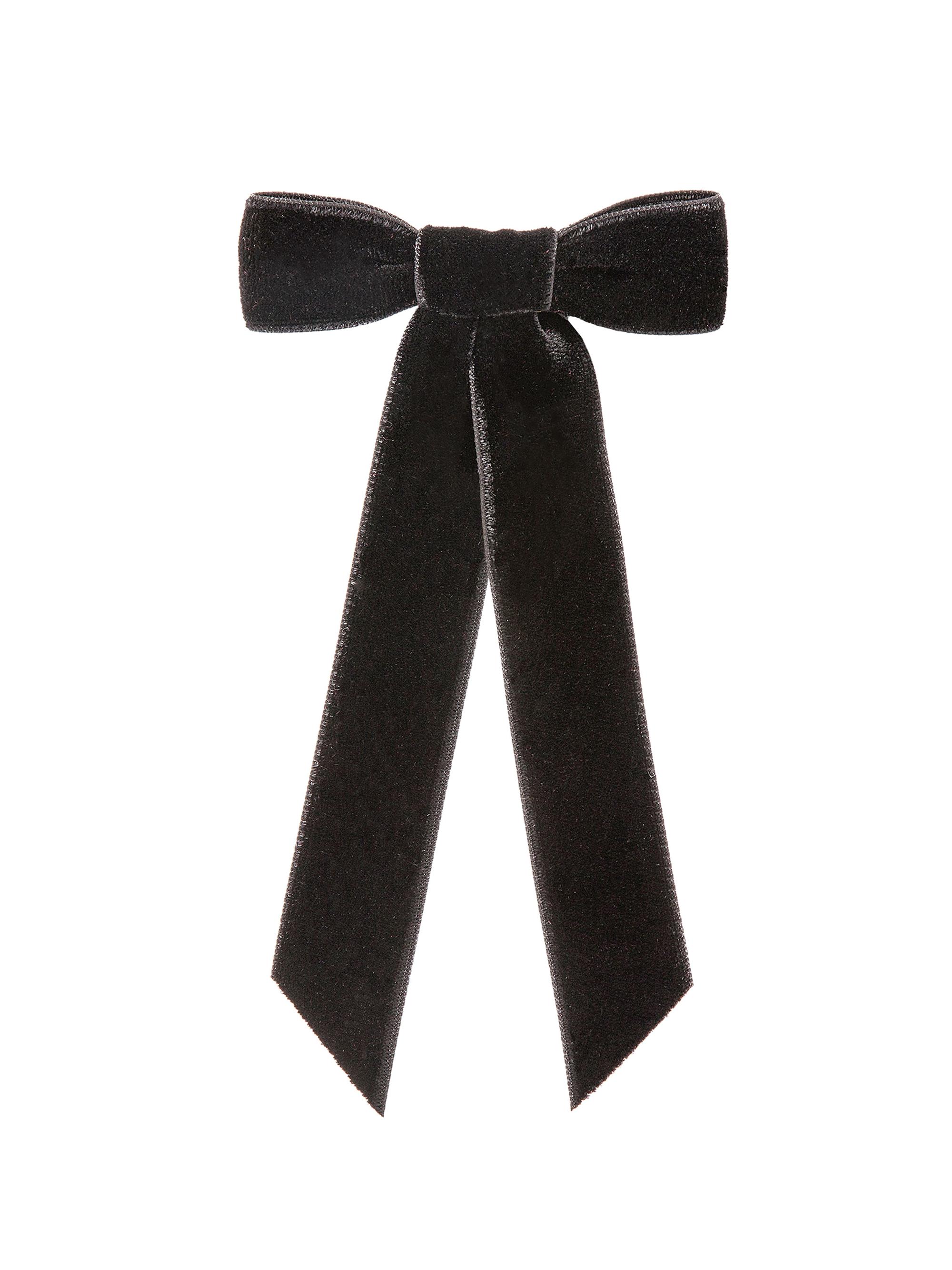 Jennifer Behr Women's Core Velvet Bow Barrette - Black