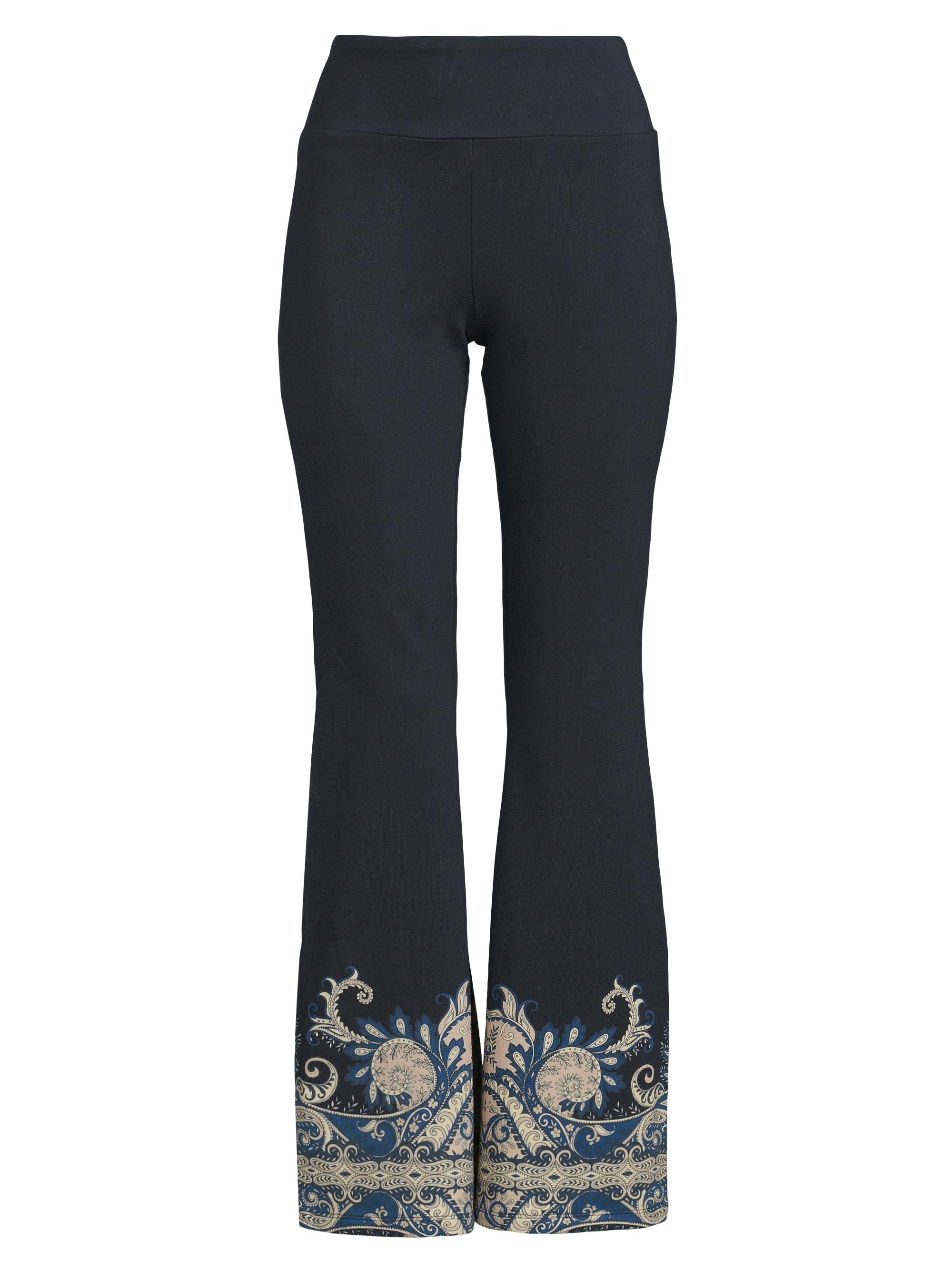 Johnny Was Women's Roman Paisley High-Rise Flare Leggings - Roman Paisey Scarf Print