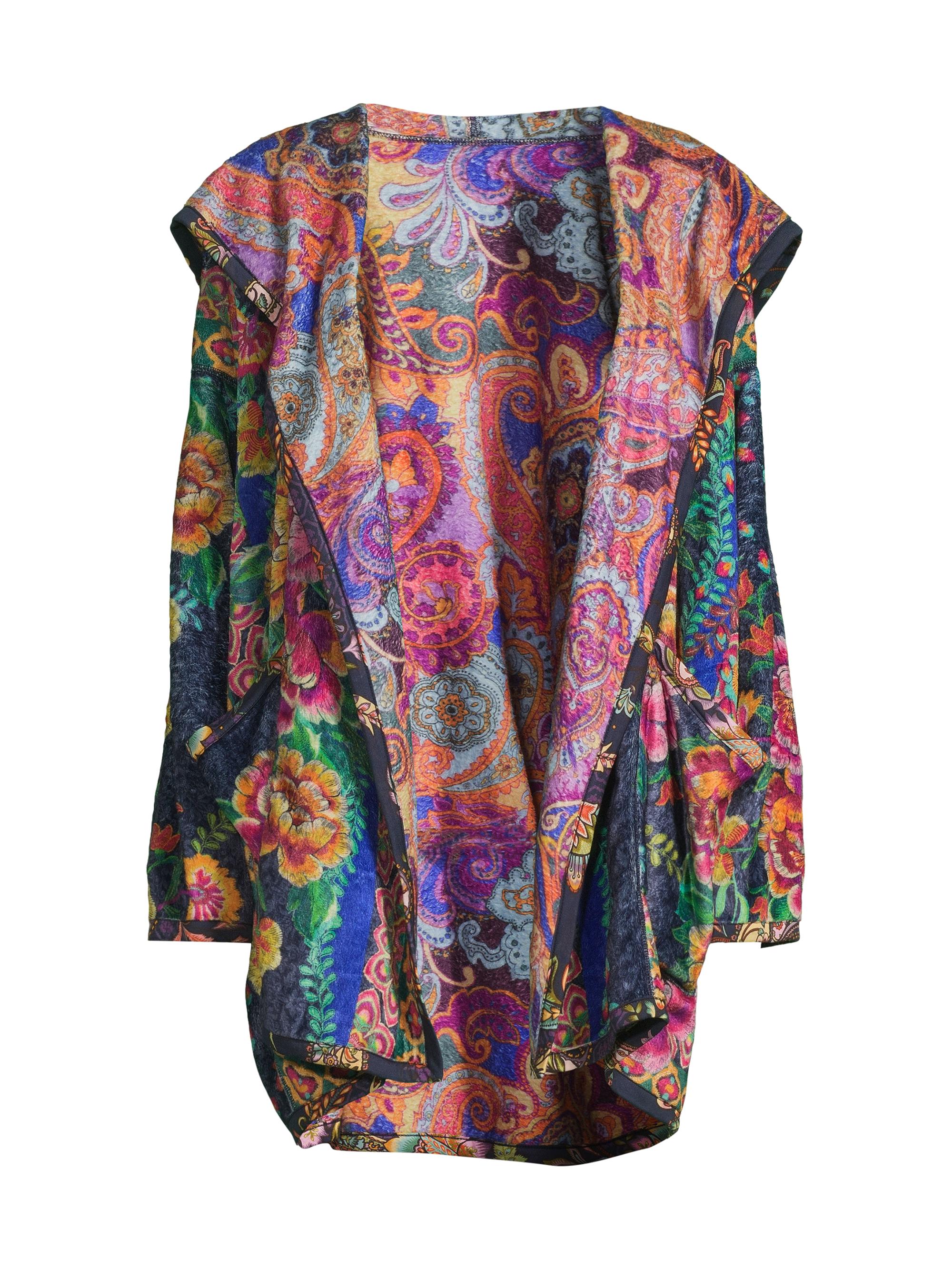 Johnny Was Women's Plus Joan Reversible Jacket - Darnahta Scarf Print
