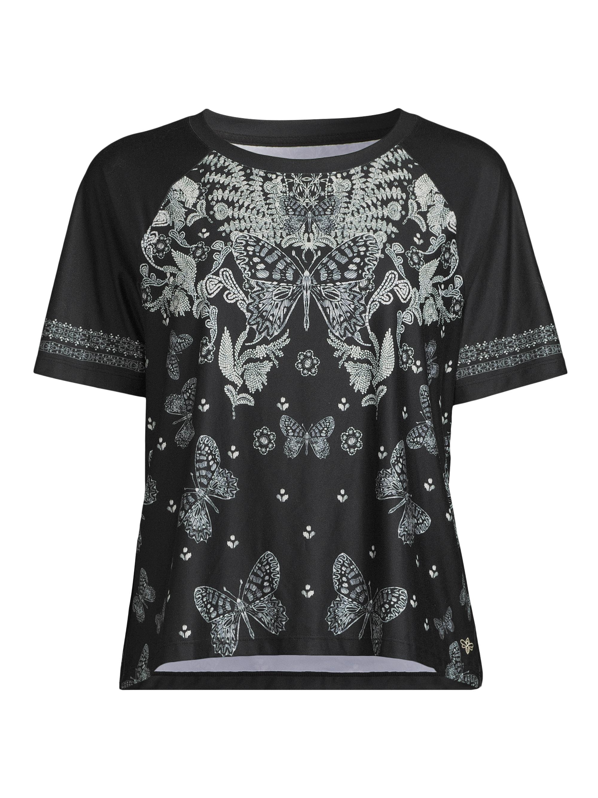 Johnny Was Women's Bee Active Butterfly T-Shirt - Farfalla Print