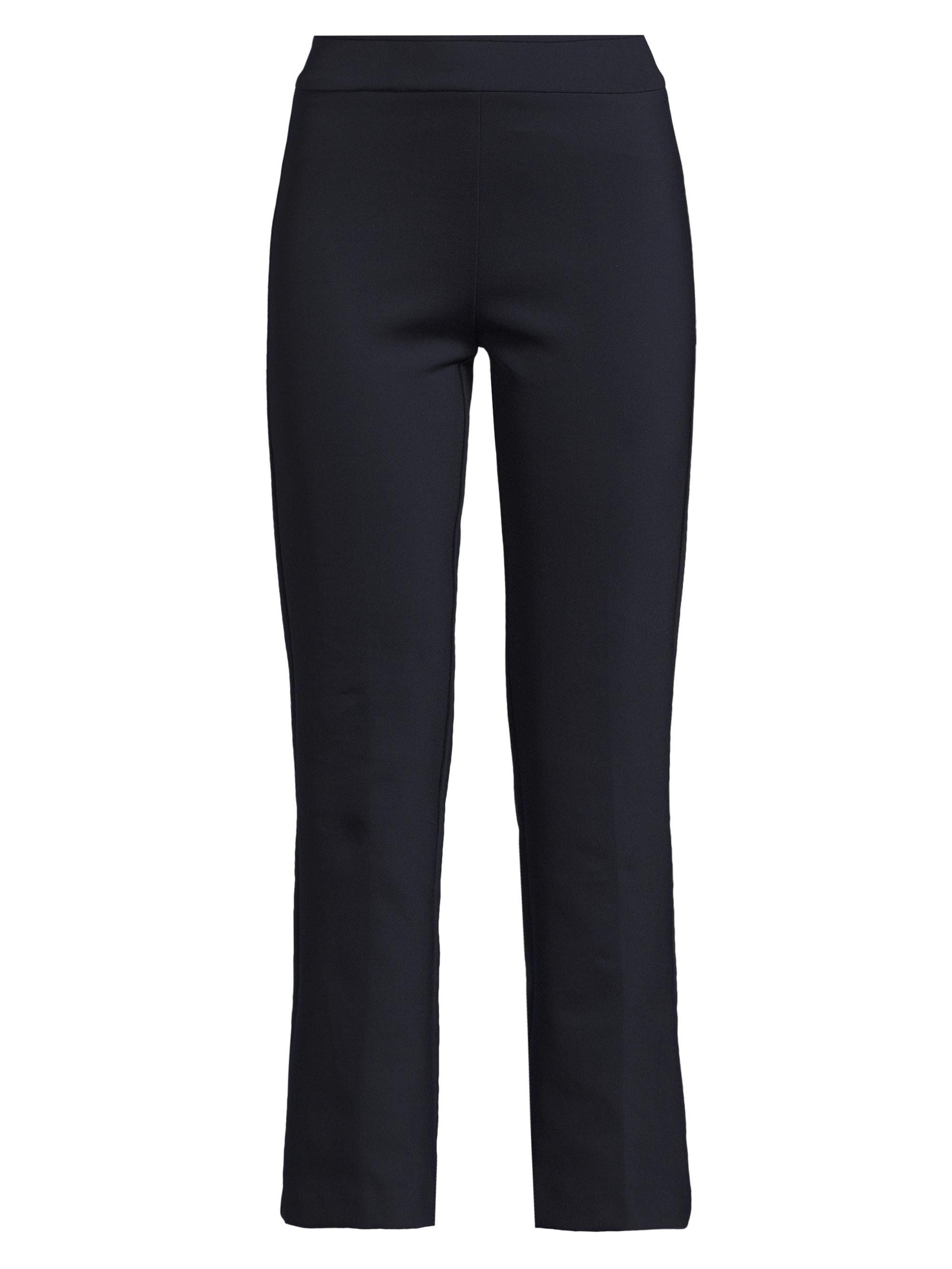 Avenue Montaigne Women's Freedom Stretch Flared Crop Pants - Navy