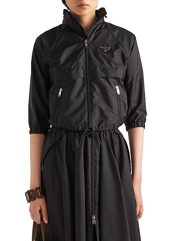 Shop Prada Light Re-Nylon Rain Jacket | Saks Fifth Avenue Shop Prada Light Re-Nylon Rain Jacket | Saks Fifth Avenue