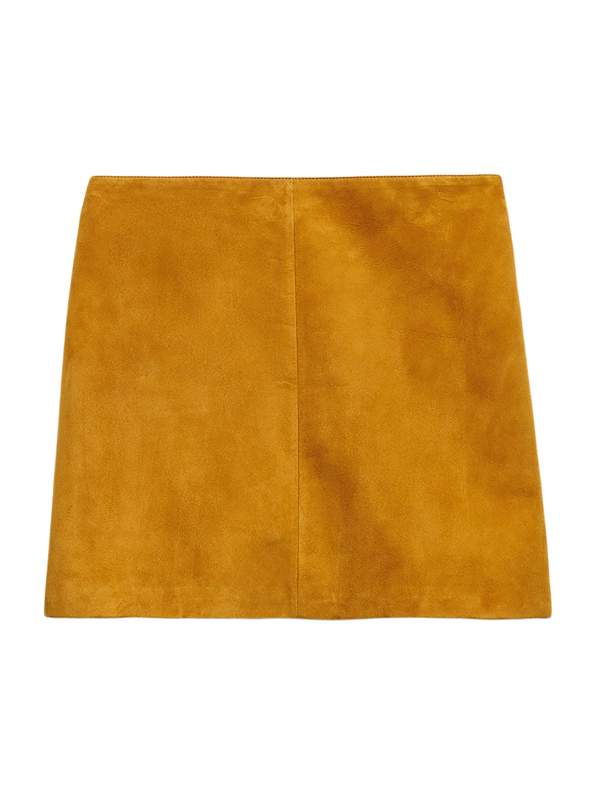 Prada Women's Suede Miniskirt - Yellow