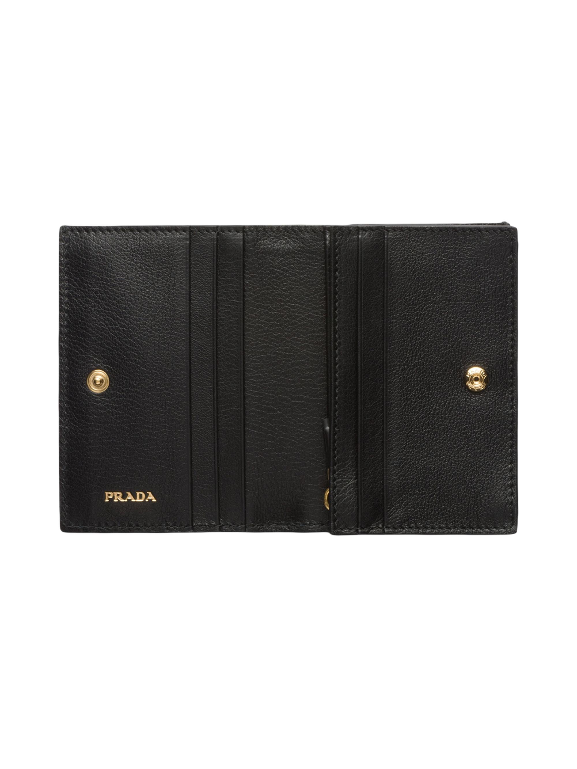 Prada Small Leather Wallet | Saks Fifth Avenue
