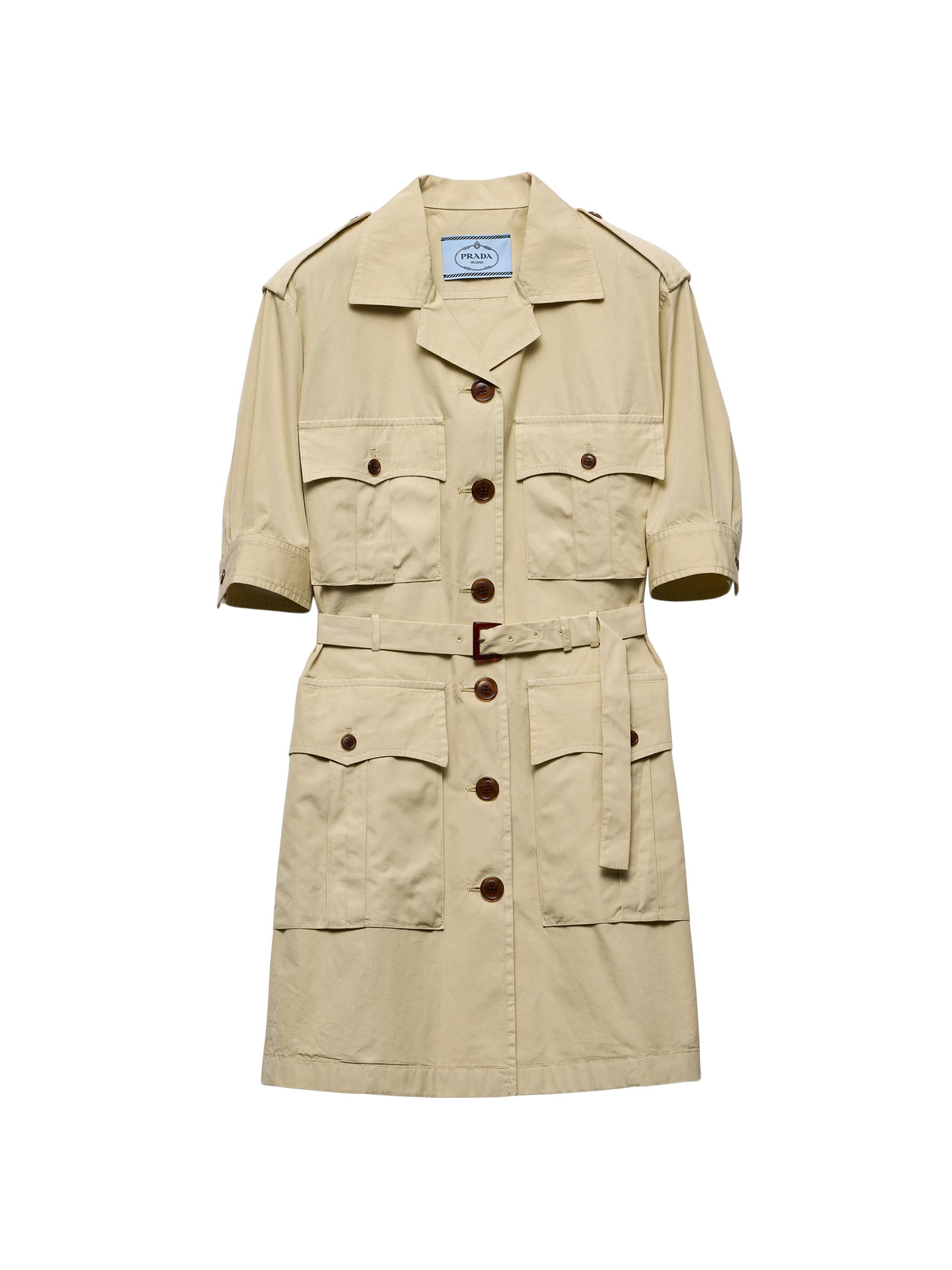 Prada Women's Poplin Mini-Dress - Beige