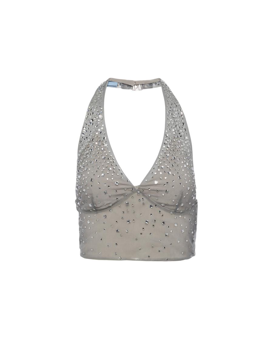 トップス theredthread S motif tulle tops THEREDTHREAD】S motif tulle tops