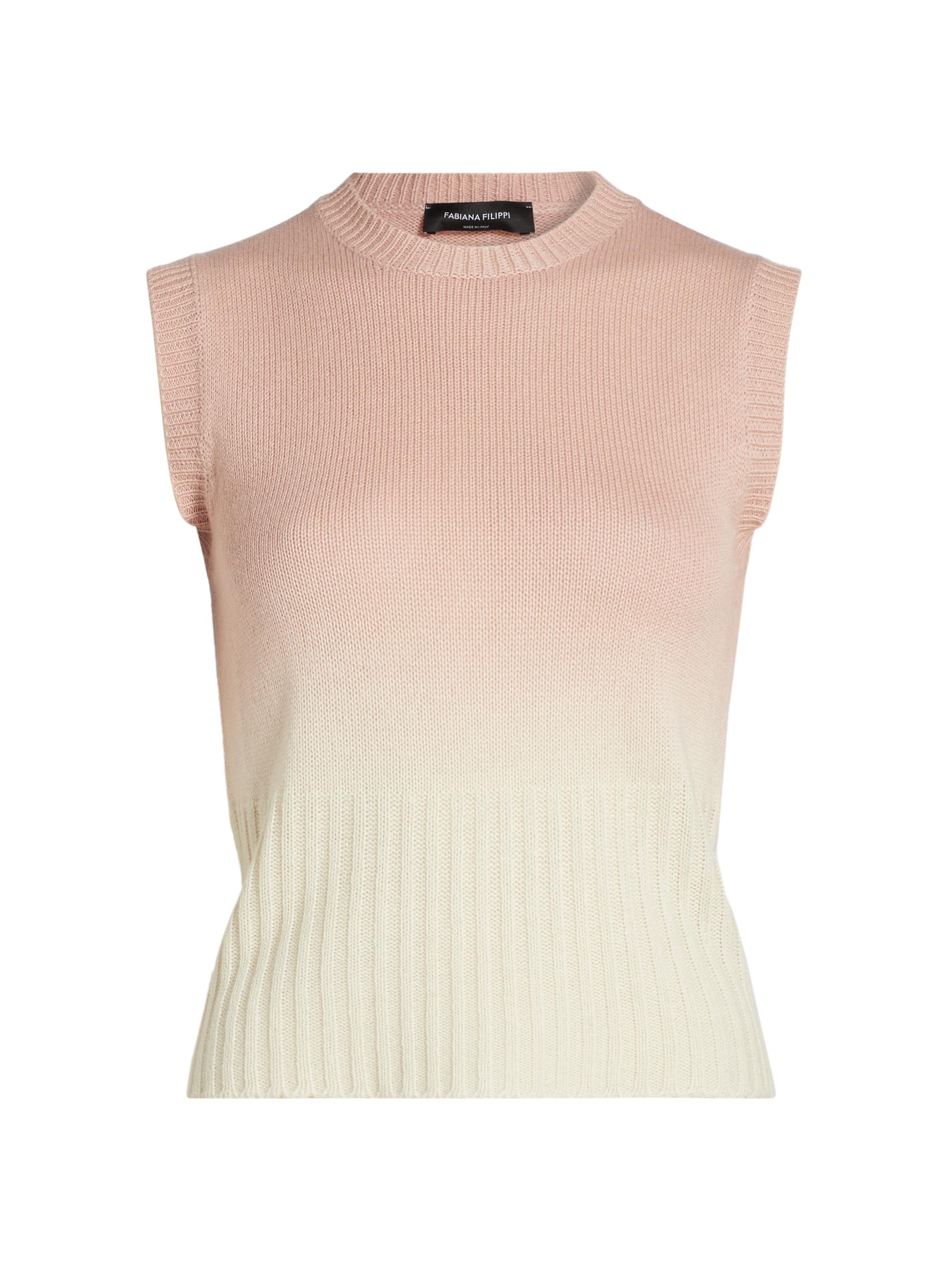 Fabiana Filippi Women's Faded Ombré Crop Vest - Fard