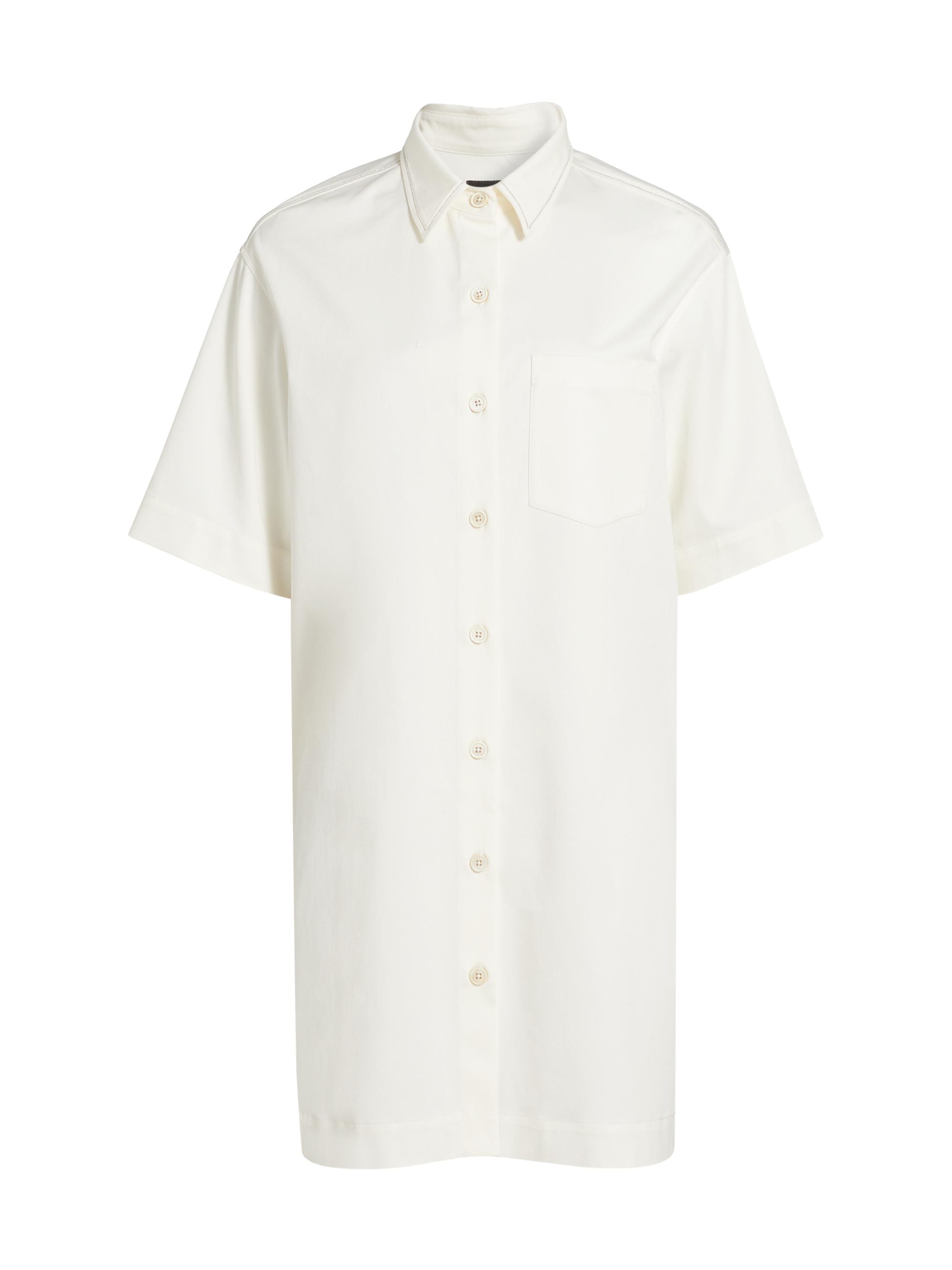 Fabiana Filippi Women's Cotton Gabardine Mini Shirtdress - Bianco
