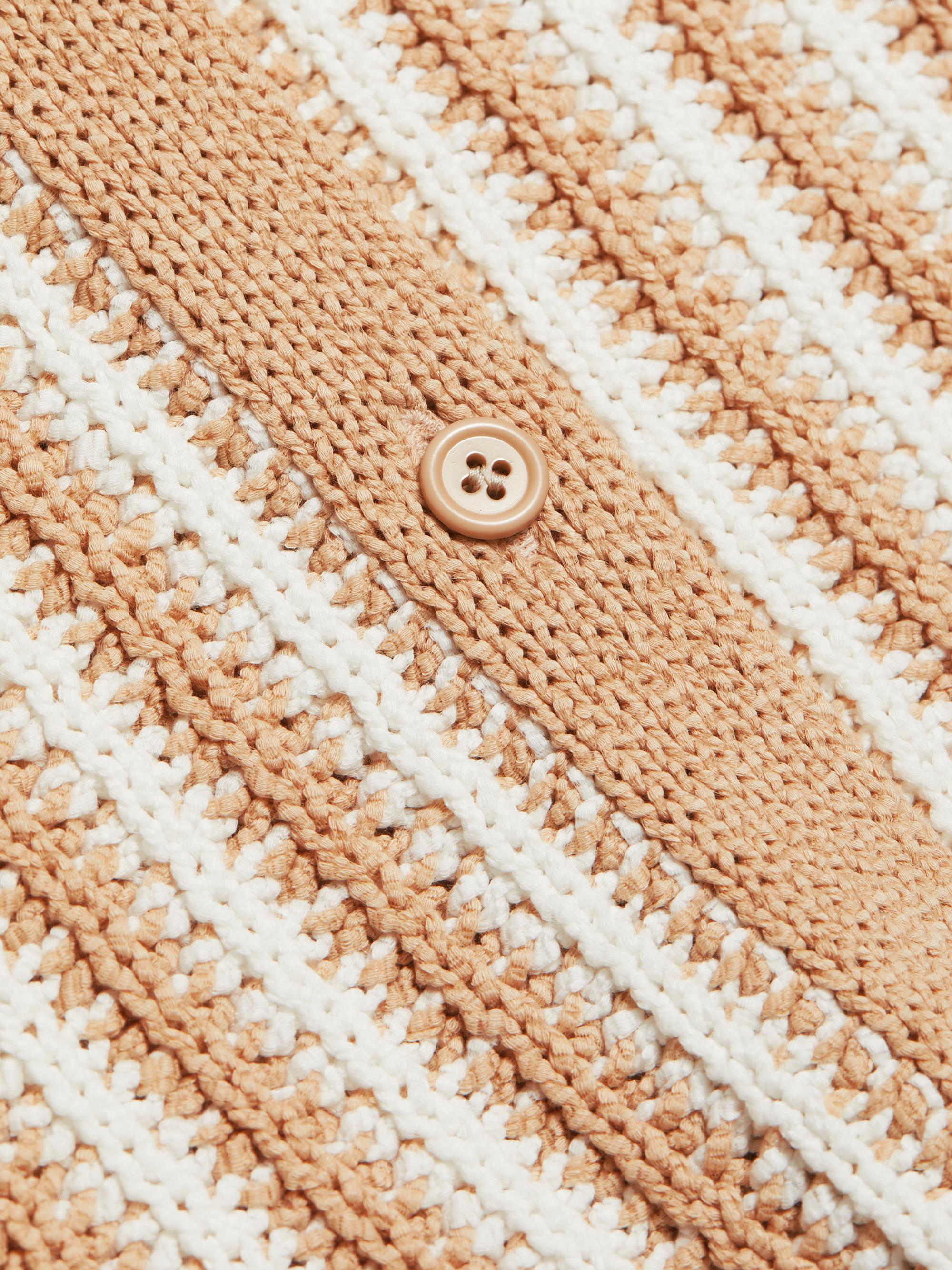 Fabiana Filippi Stripe Crochet Cardigan | Saks Fifth Avenue