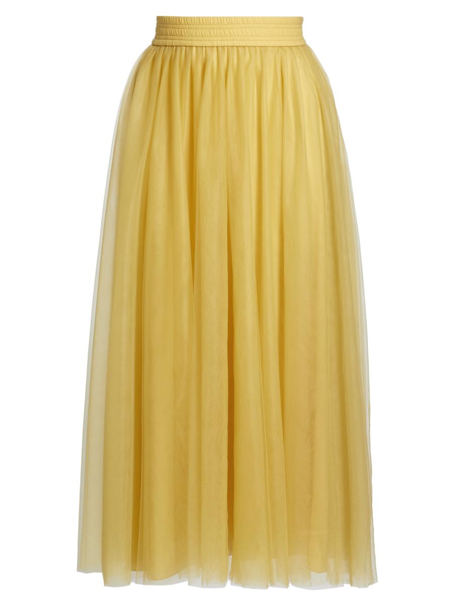 Fabiana Filippi Golden Tulle Maxi Skirt | Saks Fifth Avenue
