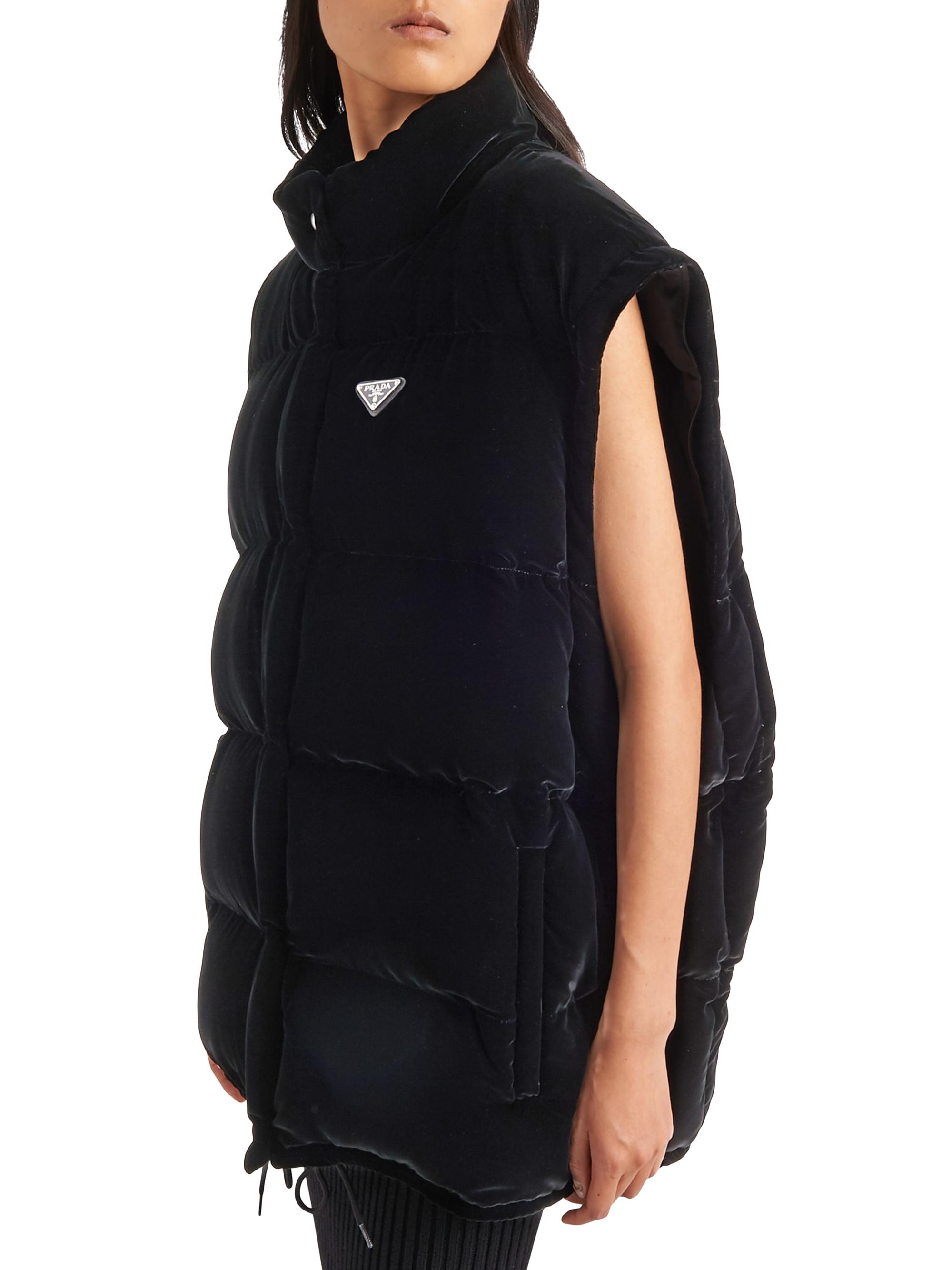 Prada Convertible Velvet Down Jacket | Saks Fifth Avenue
