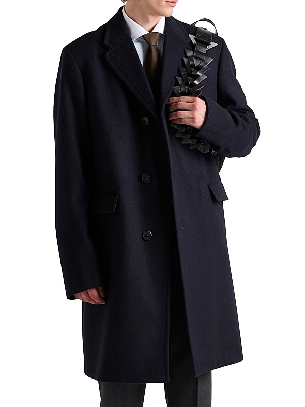 Shop Prada Single Breasted Wool Coat | Saks Fifth Avenue Shop Prada Single Breasted Wool Coat | Saks Fifth Avenue