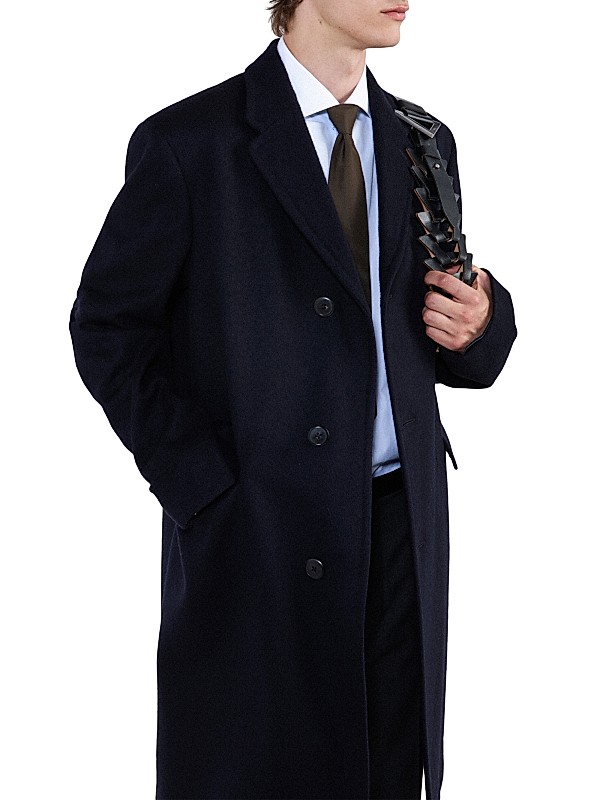 Shop Prada Single Breasted Wool Coat | Saks Fifth Avenue Shop Prada Single Breasted Wool Coat | Saks Fifth Avenue
