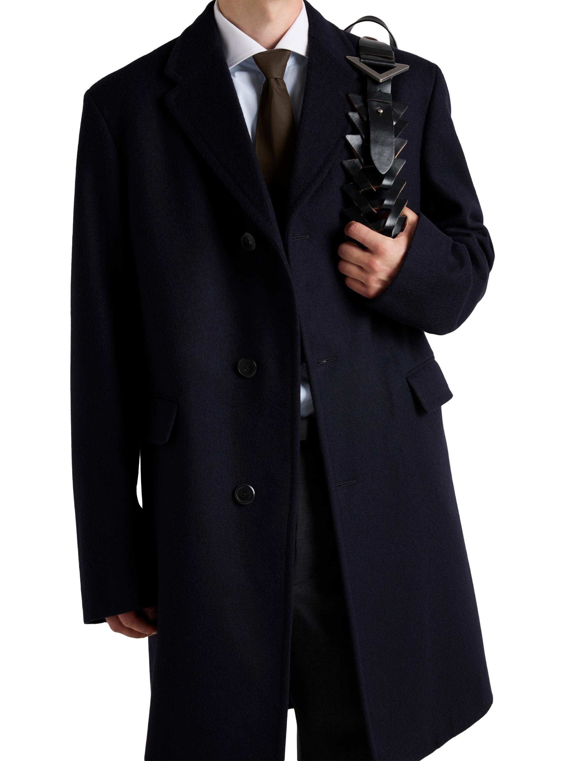 Prada Single Breasted Wool Coat | Saks Fifth Avenue