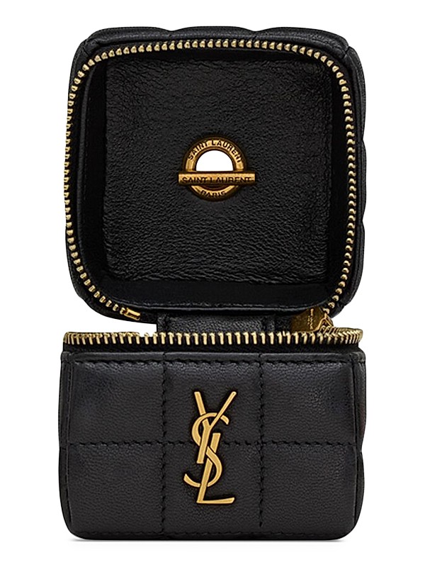 Shop Saint Laurent Cassandre Matelasse Carre Mini Cube in Shop Saint Laurent Cassandre Matelasse Carre Mini Cube in
