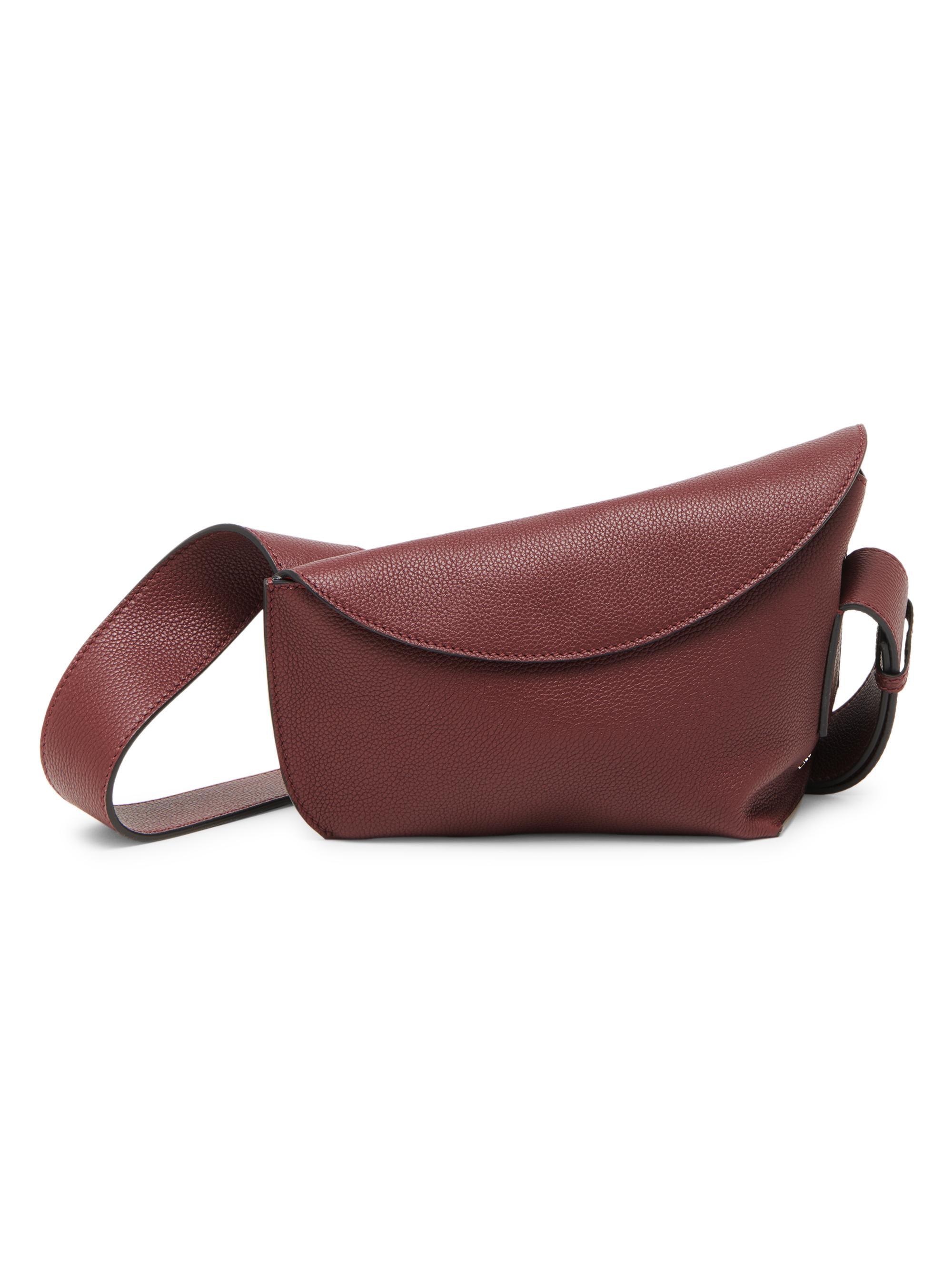 McQueen Women's Sling Leather Crossbody Bag - Cranberry
